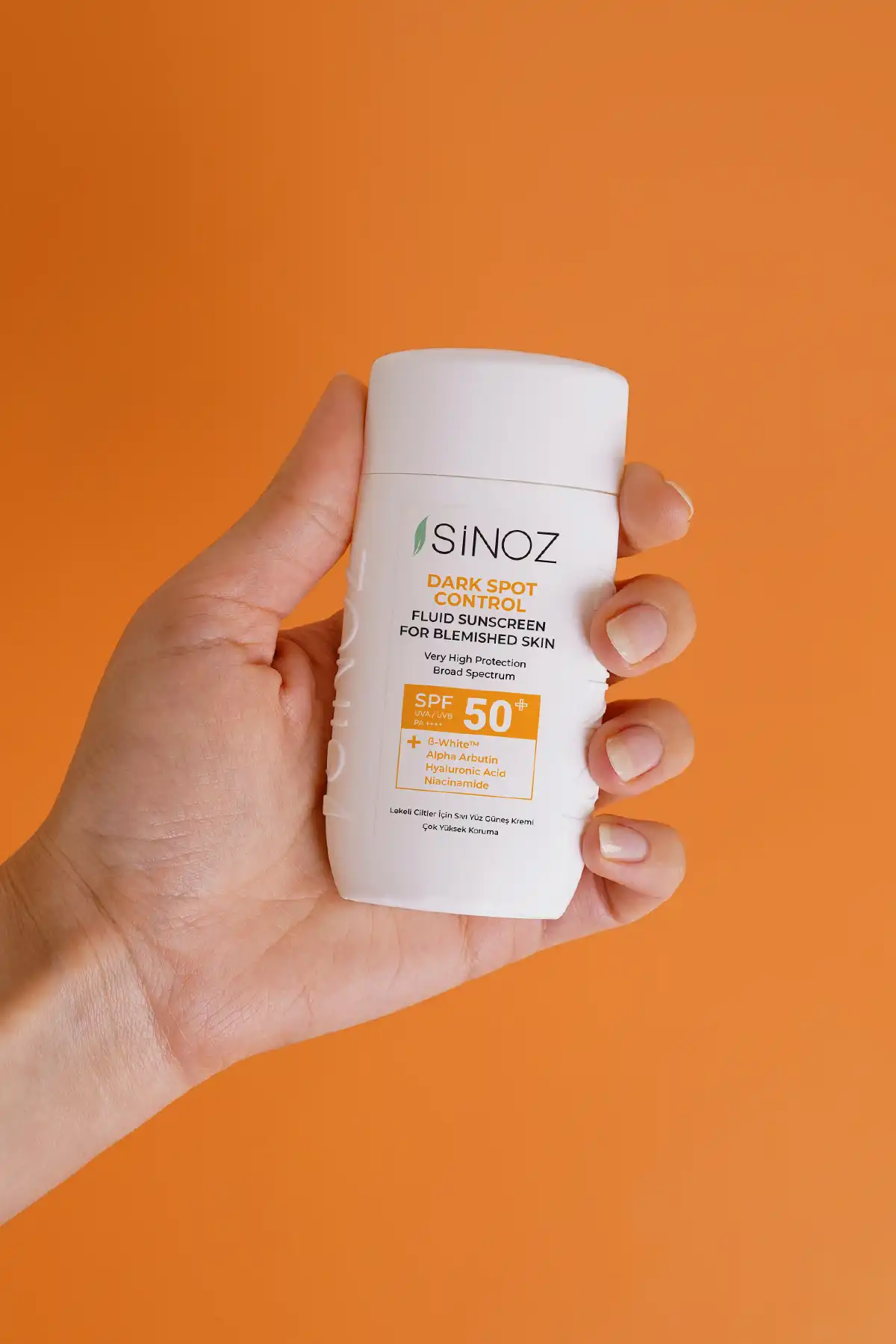کرم ضدآفتاب صورت با محافظت بالا برای پوست های لکه دار Spf50 / Pa 50 میلی لیتر برند   Sinoz(سینوزیس) به رنگ   در دسته ضد آفتاب