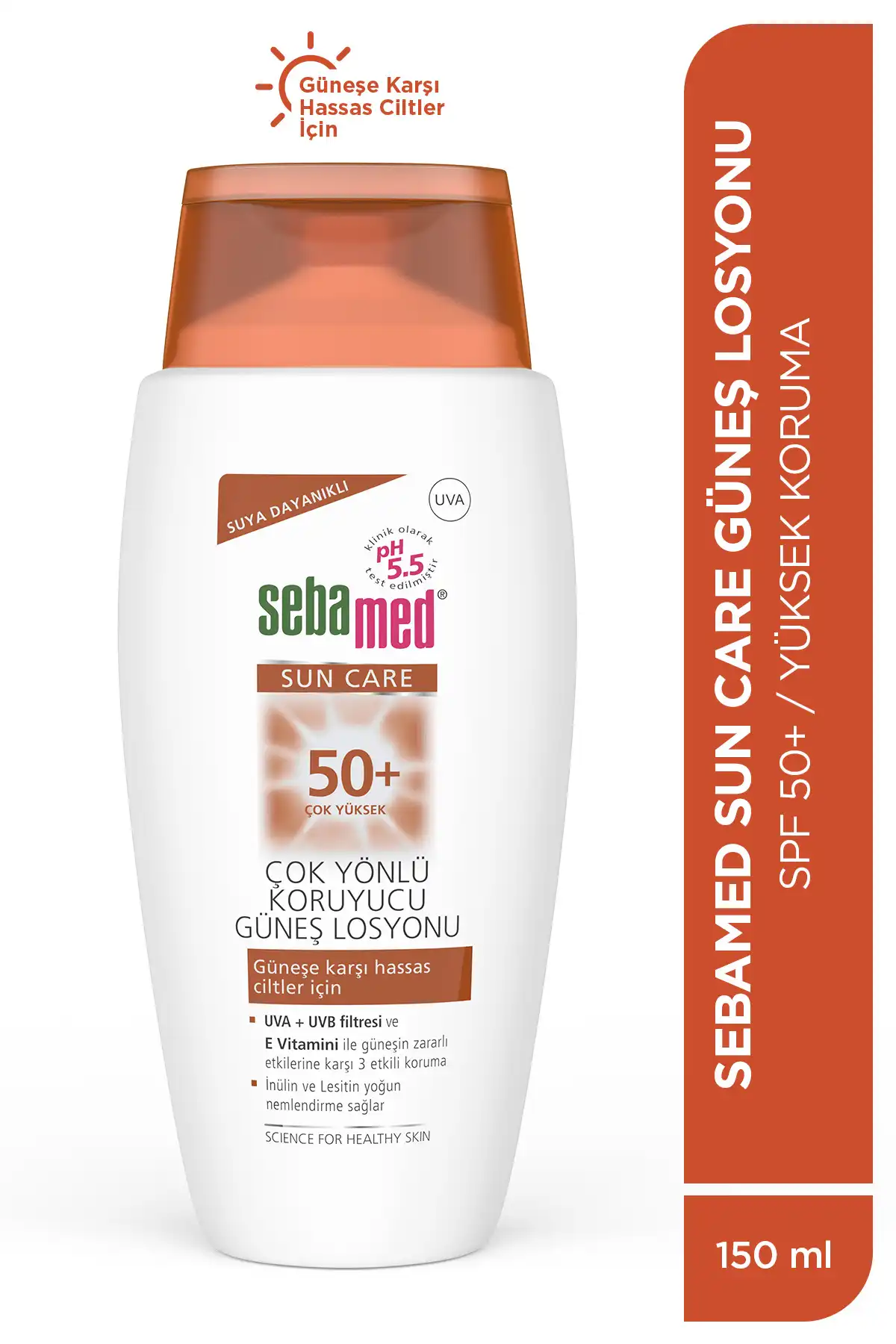 Sun Care 50+ Sun Lotion 150 ml برند   Sebamed(سبامد) به رنگ   در دسته ضد آفتاب