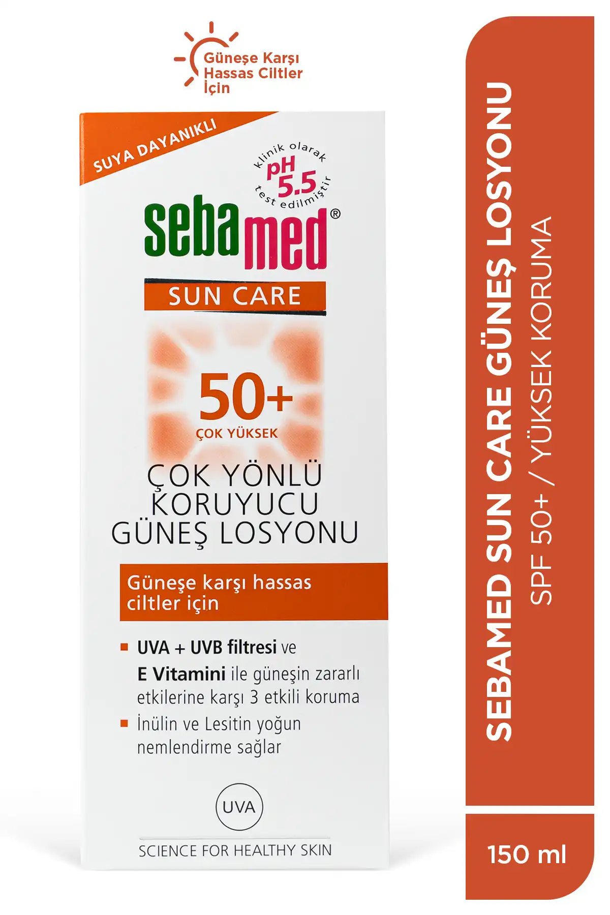 Sun Care 50+ Sun Lotion 150 ml برند   Sebamed(سبامد) به رنگ   در دسته ضد آفتاب