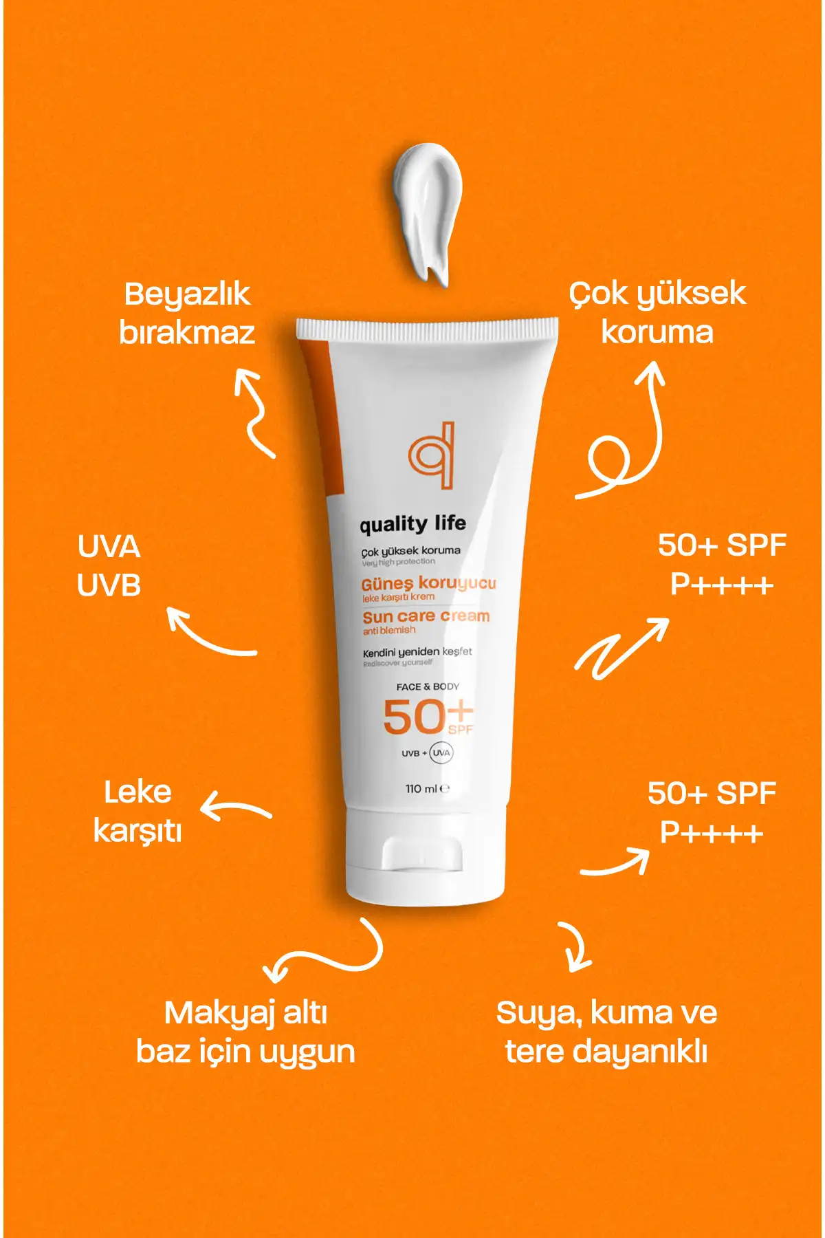 ست ضد آفتاب کودک و بزرگسال Ql 50+ فاکتور 110 میلی لیتر ضد لک برند   Quality Life(زندگی با کیفیت) به رنگ   در دسته ضد آفتاب