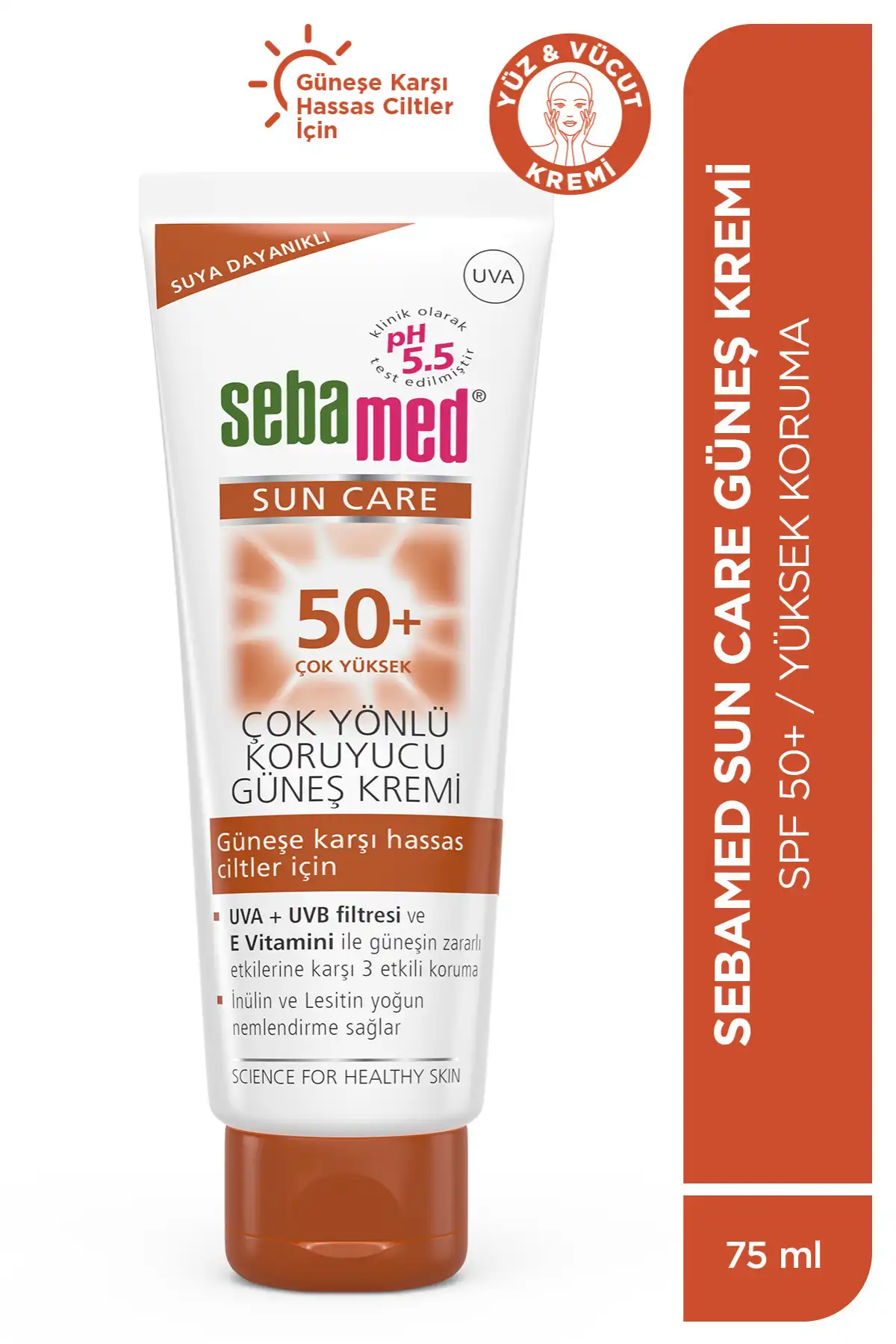 ضد آفتاب سان کر 50 75 میلی لیتر برند   Sebamed(سبامد) به رنگ   در دسته ضد آفتاب
