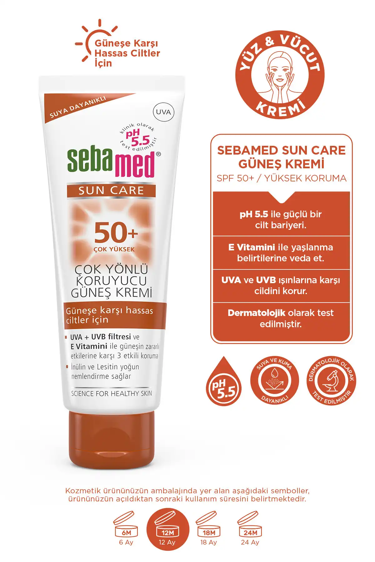 ضد آفتاب سان کر 50 75 میلی لیتر برند   Sebamed(سبامد) به رنگ   در دسته ضد آفتاب