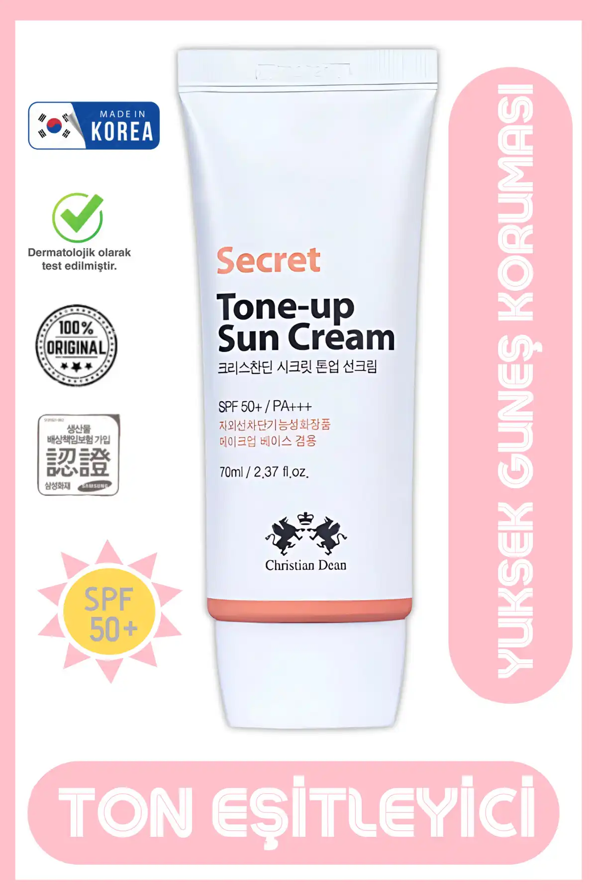 کرم ضدآفتاب کمپلکس گیاهی Tone-Equalizing Herbal Cream تون آپ کریستین دین برند   به رنگ   در دسته ضد آفتاب
