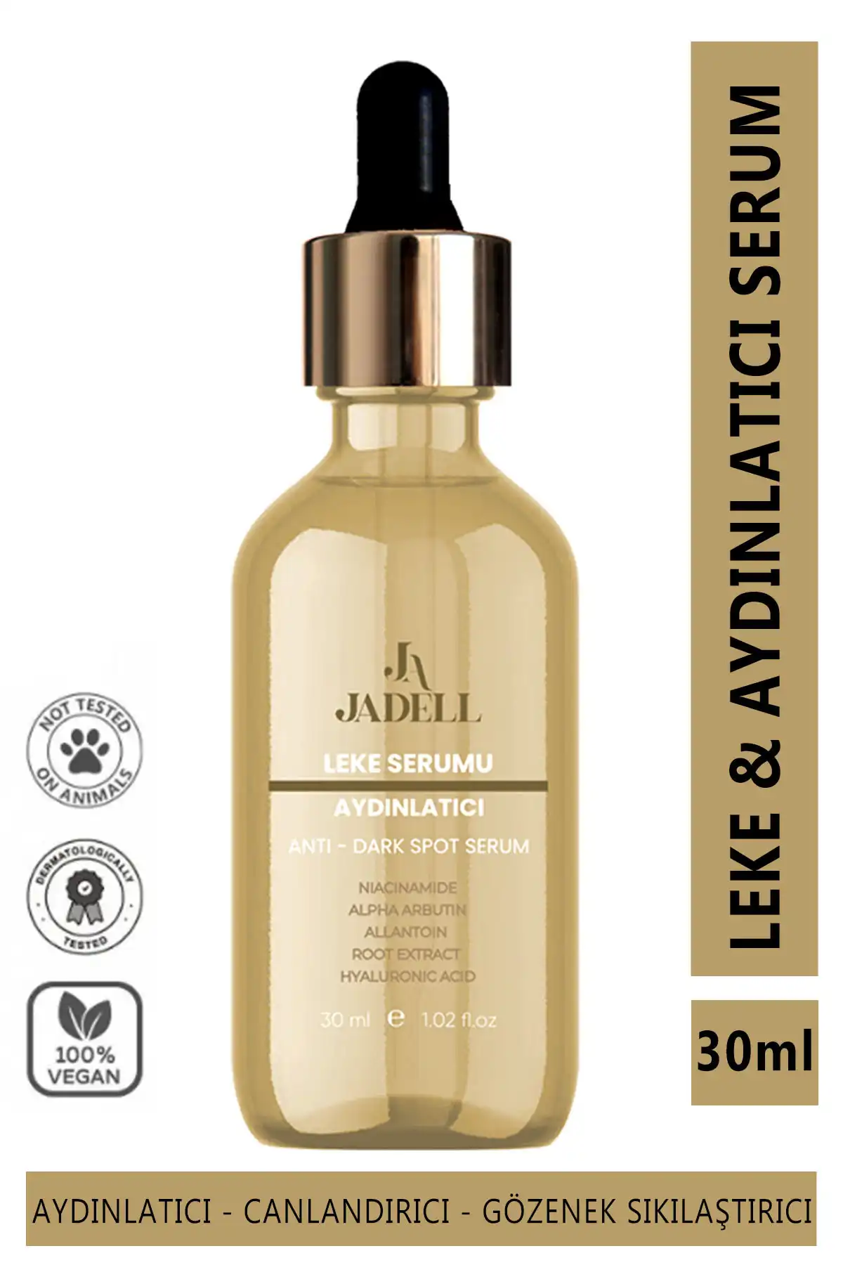 سرم روشن کننده و لک های نیاسینامید و هیالورونیک اسید 30 میلی لیتر برند   JADELL ( جدل )  در دسته مراقبت از پوست