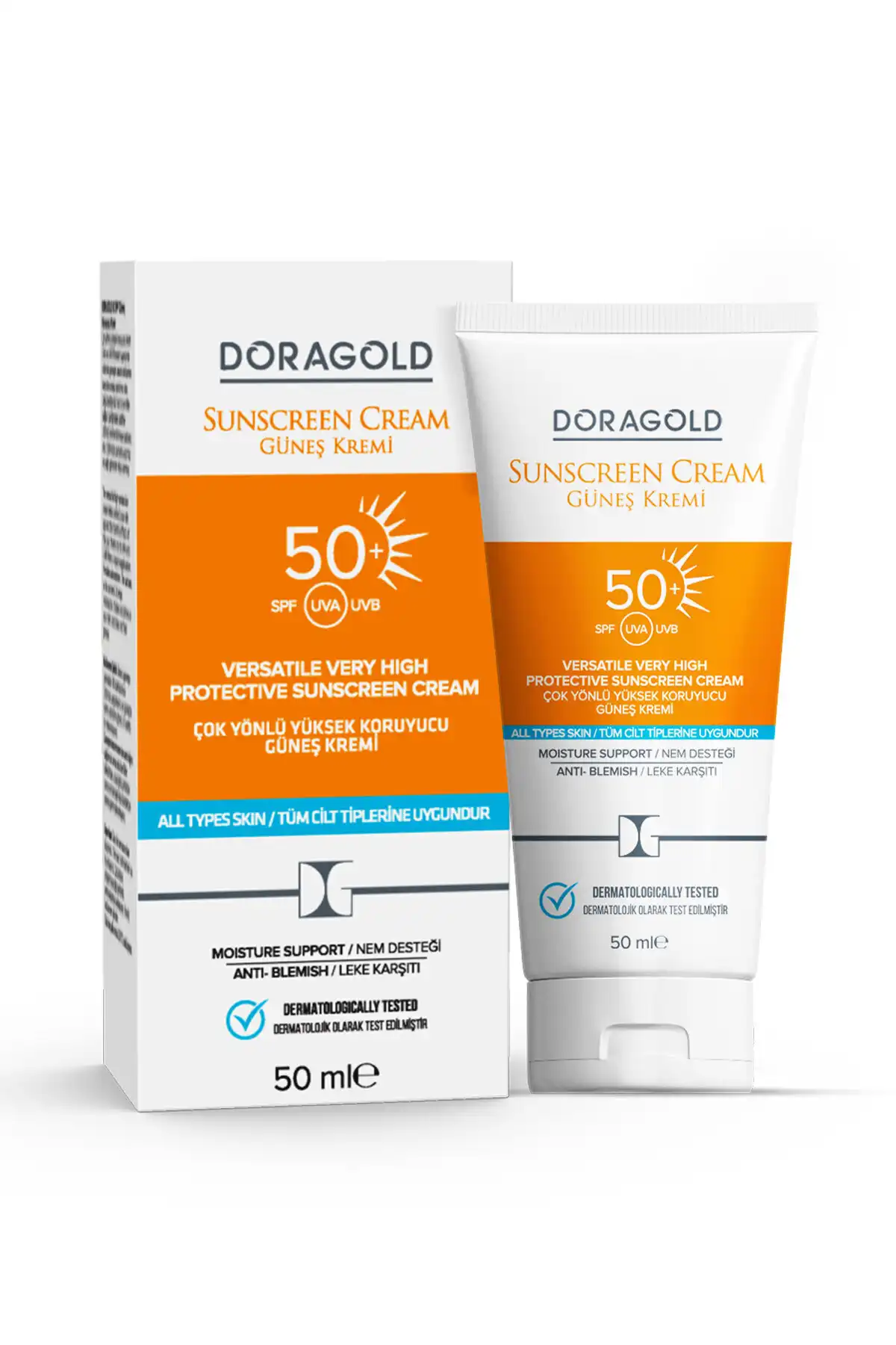 50 Spf Anti-Lemish Moisture Support ضد آفتاب همه کاره برای انواع پوست ست 50 میلی لیتری 2 تایی برند   به رنگ   در دسته ضد آفتاب