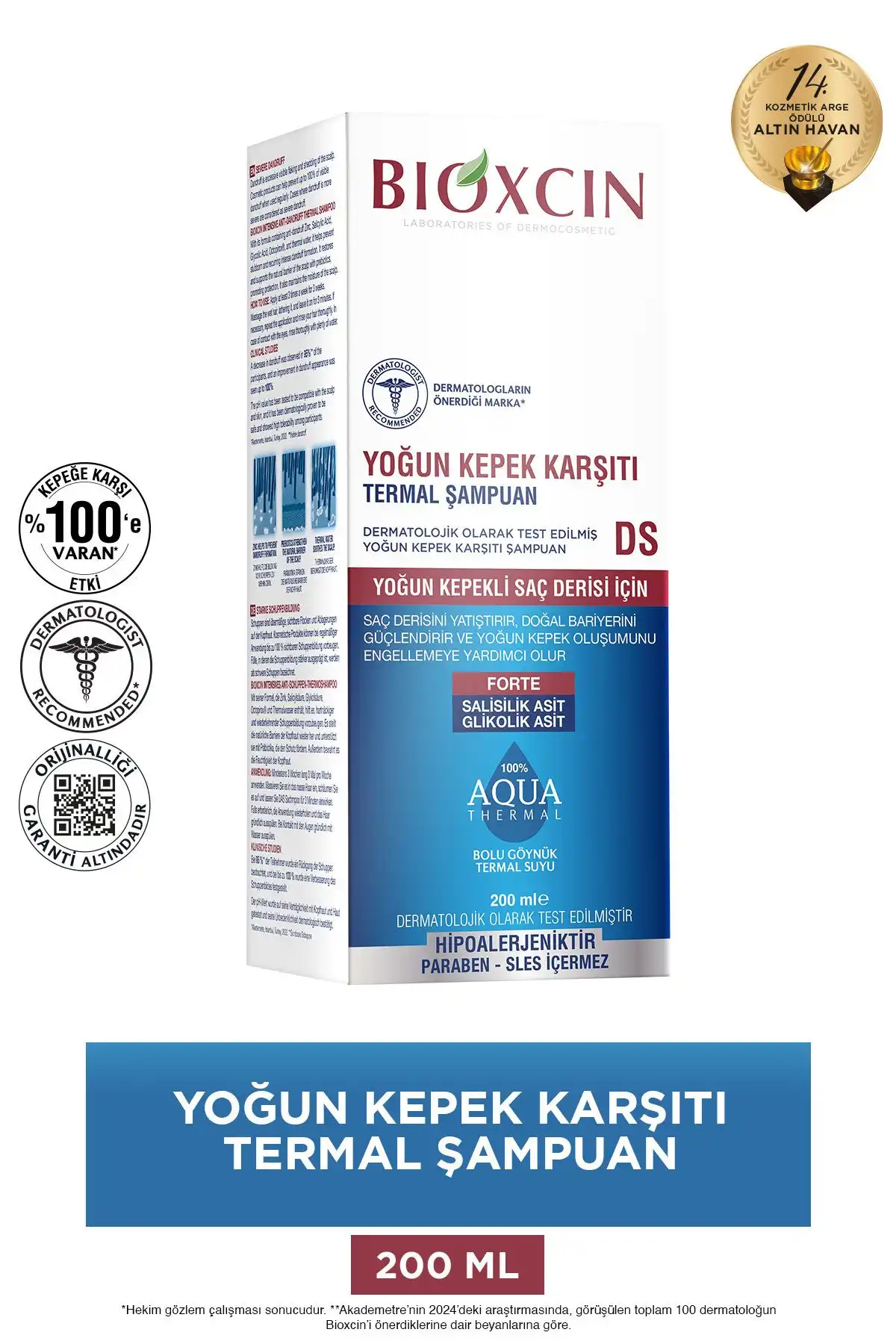 شامپو ضد شوره Aqua Thermal Intensive Ds 200ml برند   Bioxcin(بیوکسین) در دسته مراقبت از مو شامپو