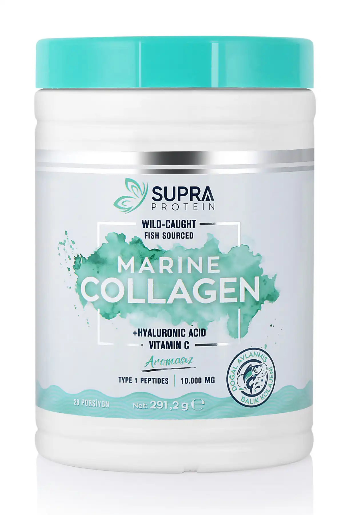 کلاژن دریایی ماهی کلاژن هیالورونیک اسید و ویتامین C- کلاژن 28 روزه برند   Supra Protein ( سوپرا پروتئین )  در دسته کلاژن