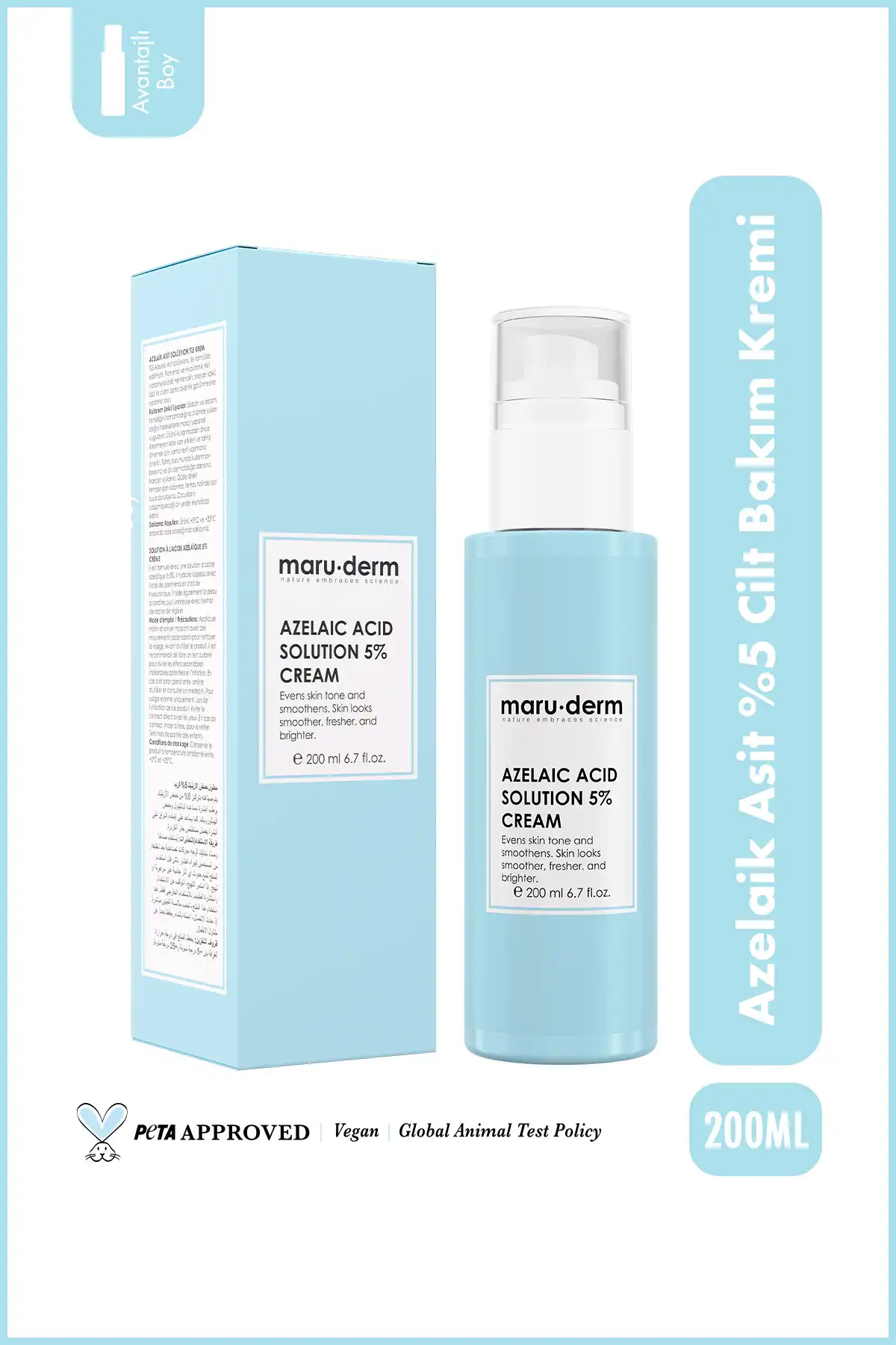 کرم مراقبت از پوست Maruderm Azelaic Acid 5% 200 ml برند   Maru.Derm(مارو.درم) در دسته مراقبت از پوست