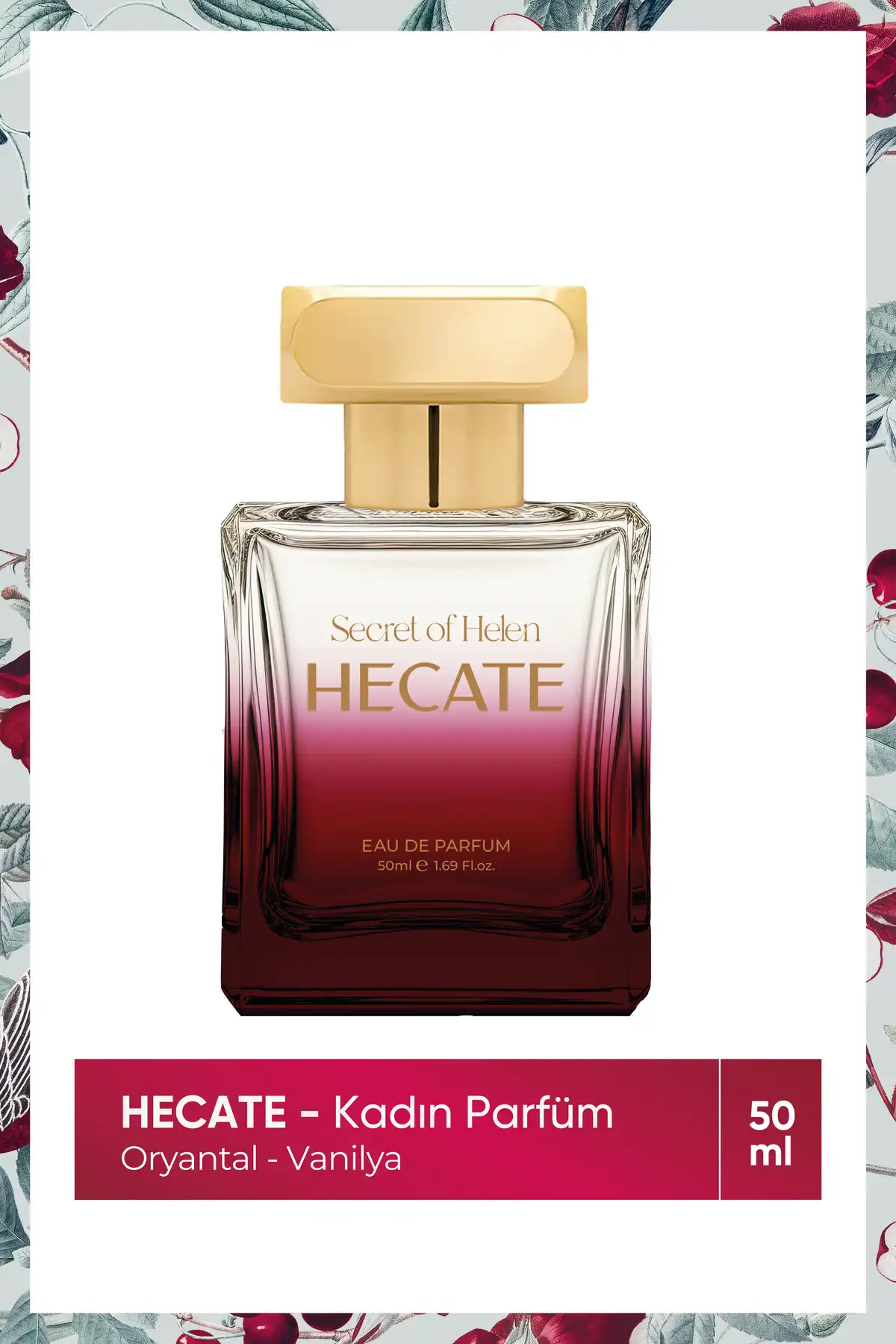 عطر زنانه Hecate EDP، شرقی-وانیلی، آلو، رز، زنبق، وانیل، عنبر، 50 میلی لیتر برند   Secret of Helen ( راز هلن )  در دسته عطر و ادکلن