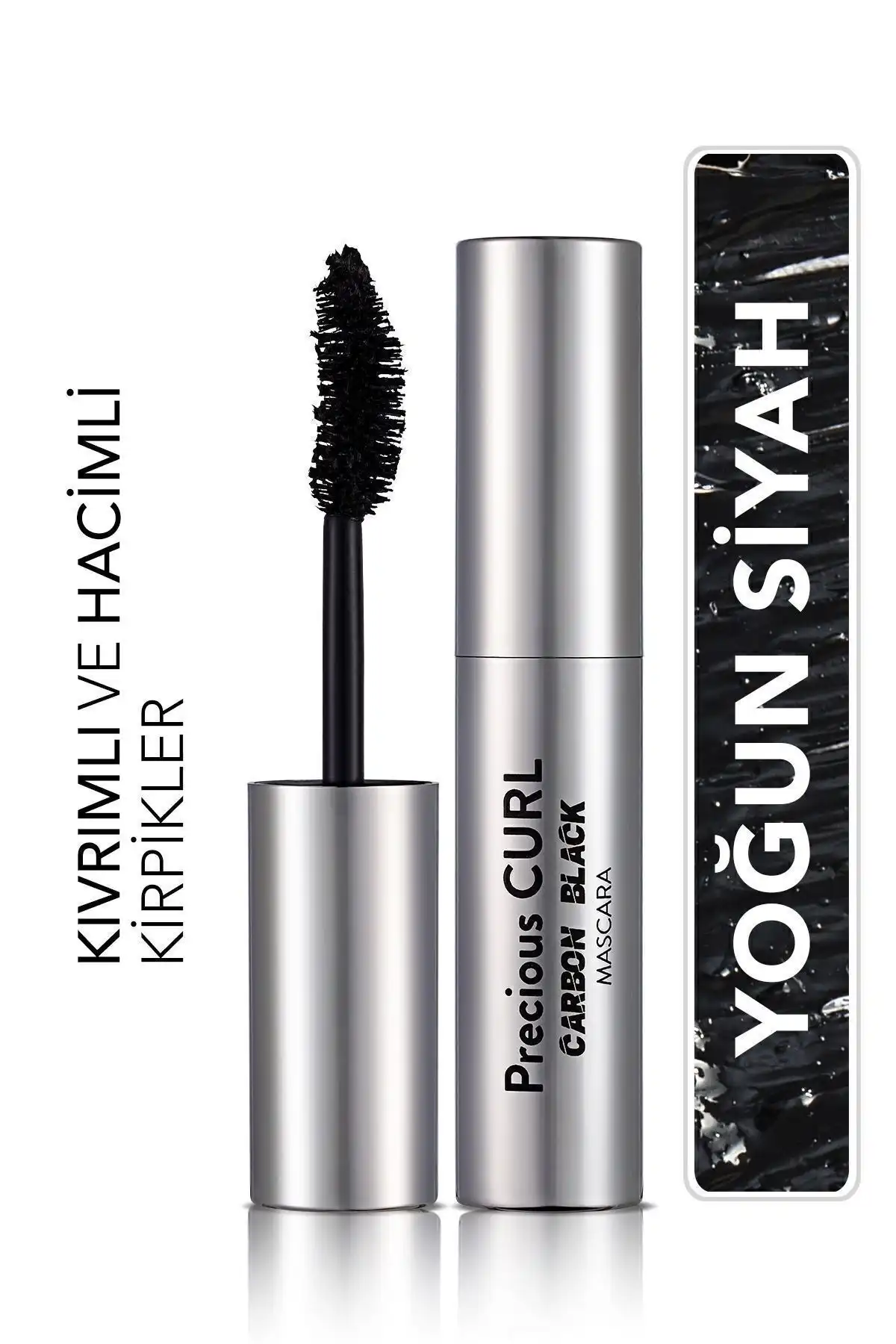 ریمل حجم دهنده و کرل-ریمل کرل گرانبها-001carbon Black-8690604542369 برند   Flormar(فلورمار) به رنگ  مشکی