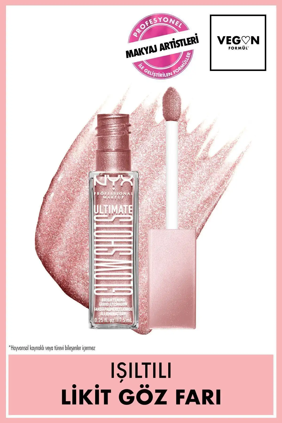 سایه چشم مایع شیمر شات Ultimate Glow Shots - گریپ فروت درخشش 04 برند   NYX Professional Makeup(آرایش حرفه ای NYX) به رنگ  بورگوندی