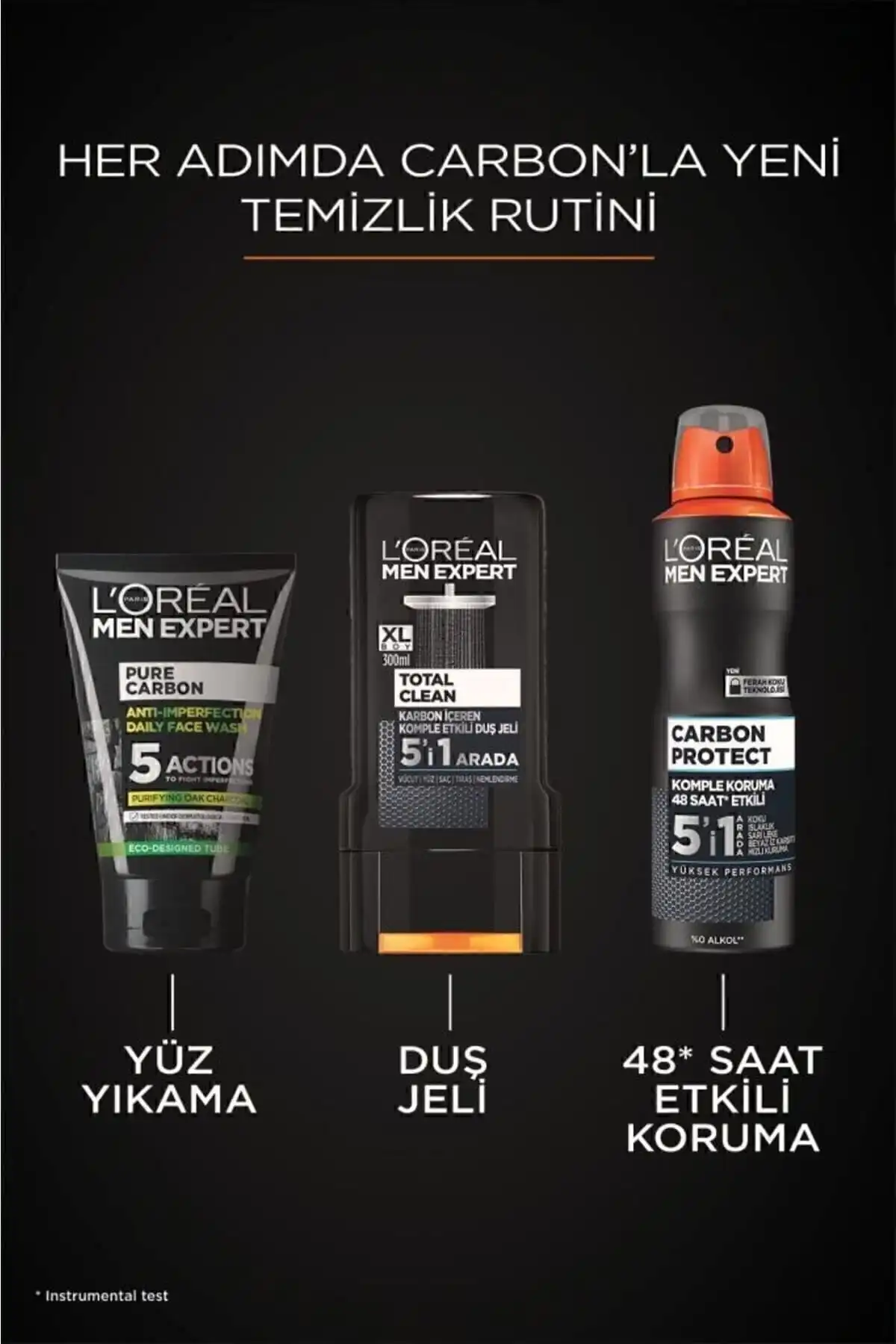 ست مراقبتی مردانه Xl Total Clean ژل شستشوی صورت ژل دئودورانت با ذغال خالص برند   L'Oreal Paris Men Expert(کارشناس مردان لورآل پاریس) به رنگ   در دسته ست مراقبت از پوست