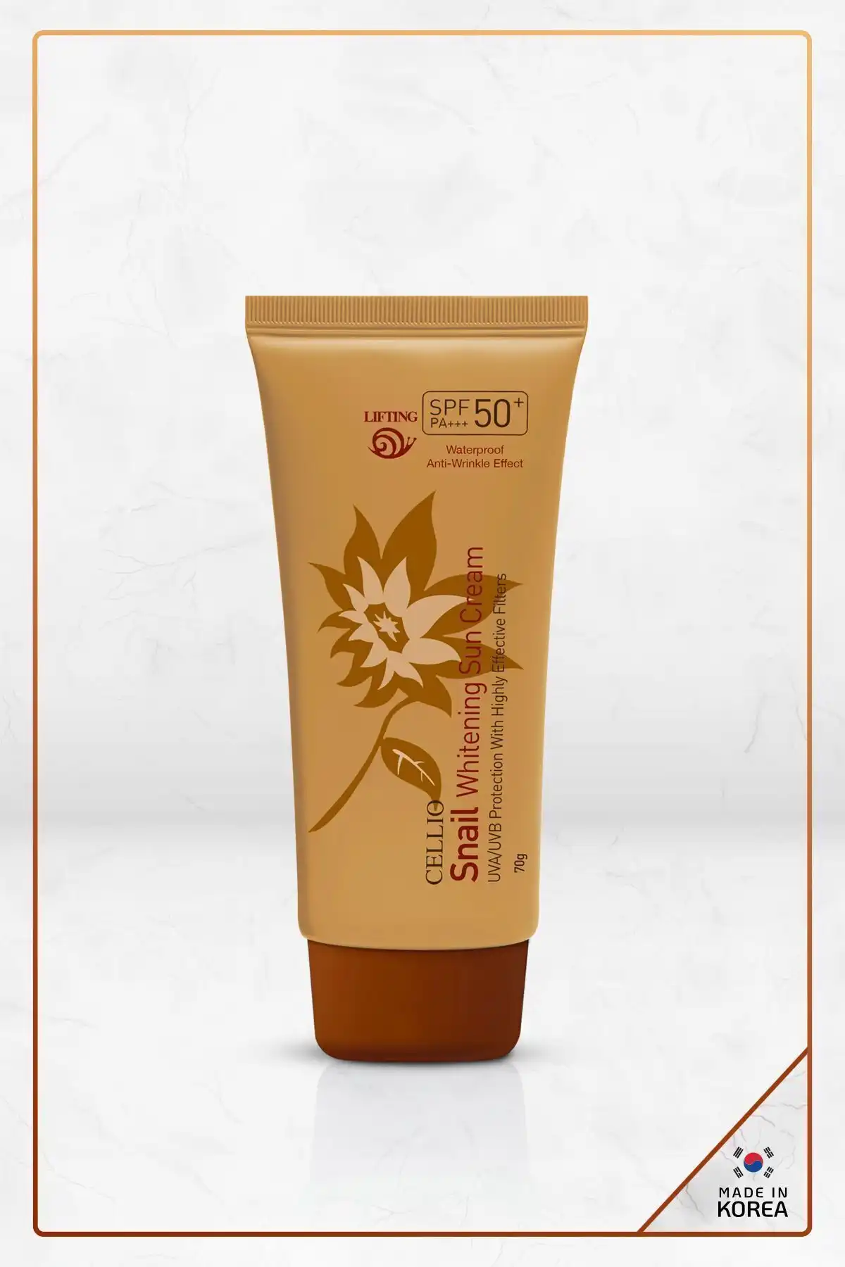 کرم ضد آفتاب Brightening Effect Spf50+ Pa++++ Uva/uvb حاوی عصاره حلزون برند   به رنگ   در دسته ضد آفتاب