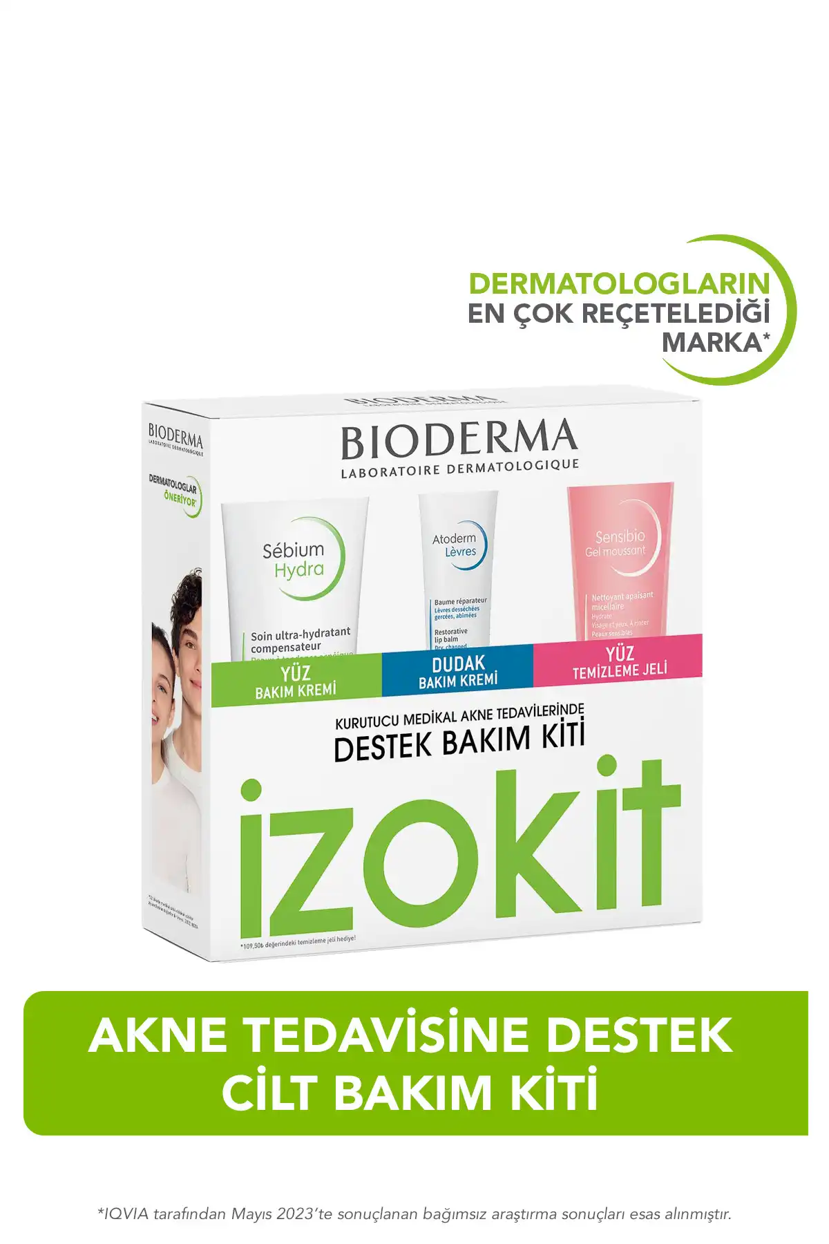 Sebium Izokit (فوم Hydra-Atoderm Levres-sensibio). برند   به رنگ   در دسته ست مراقبت از پوست