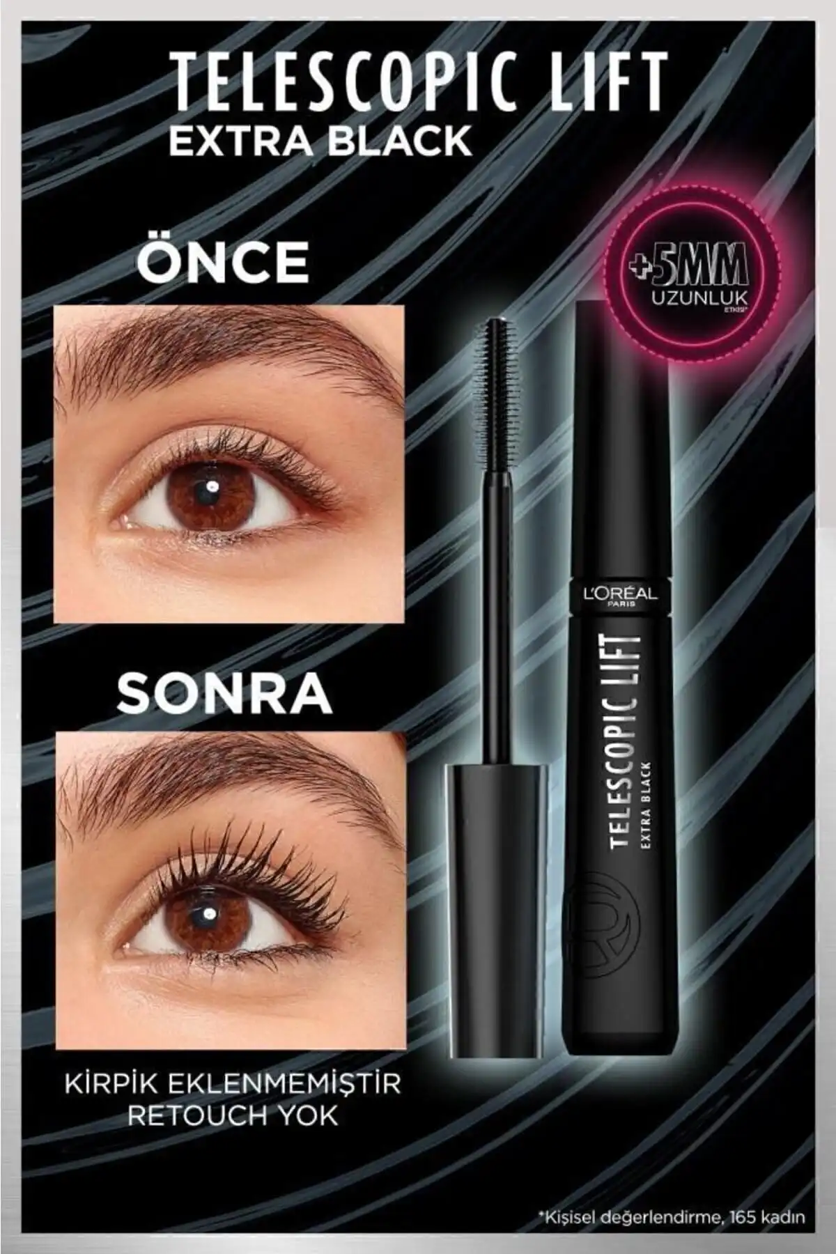 ریمل تلسکوپی Lift Extra Black برند   L'Oreal Paris(لورآل پاریس) به رنگ  