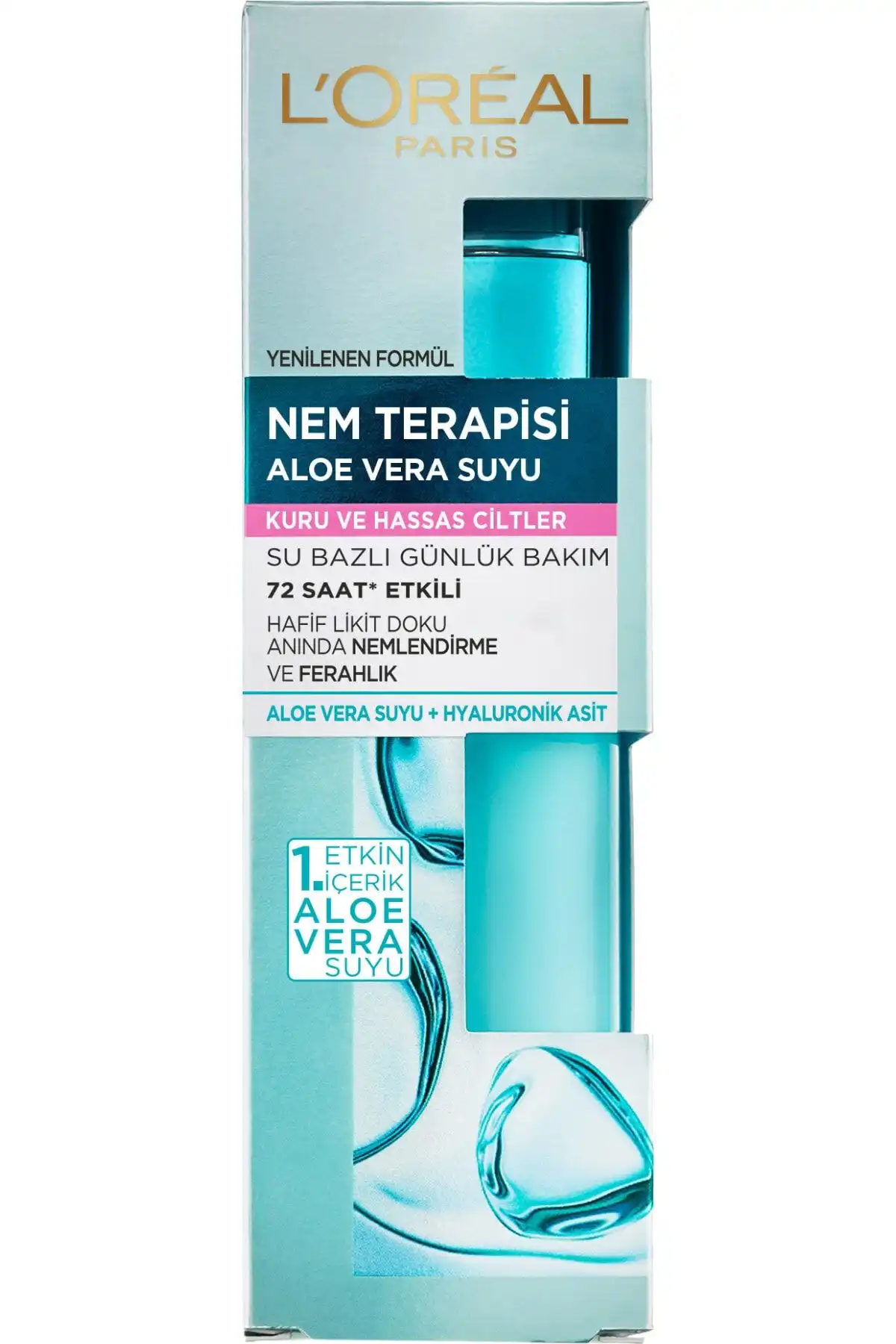 کرم مرطوب کننده آب آلوئه ورا برای پوست های خشک و حساس 70 میلی لیتر برند   L'Oreal Paris(لورآل پاریس) در دسته مراقبت از پوست