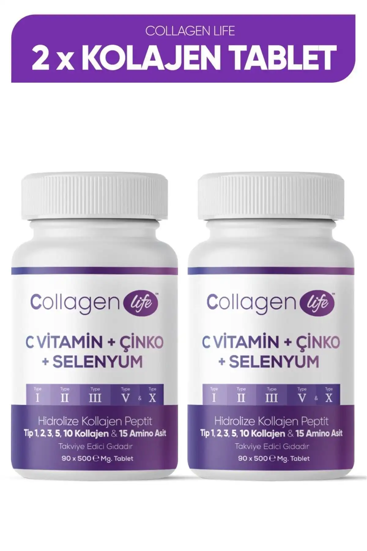 5 نوع کلاژن نوع 1، نوع 2، نوع 3، نوع 5، نوع 10 (سلنیوم، ویتامین C و روی) 2 Li برند   Collagen Life ( زندگی کلاژن )  در دسته کلاژن
