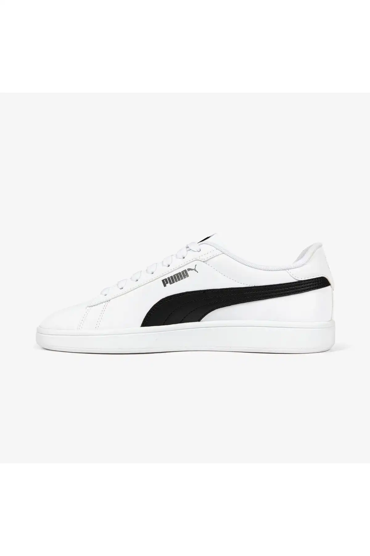 Puma Smash 3 0 Buck Unisex Sports Shoes 392336 08 White Black Price, Reviews - Trendyol برند   Puma به رنگ  سفید