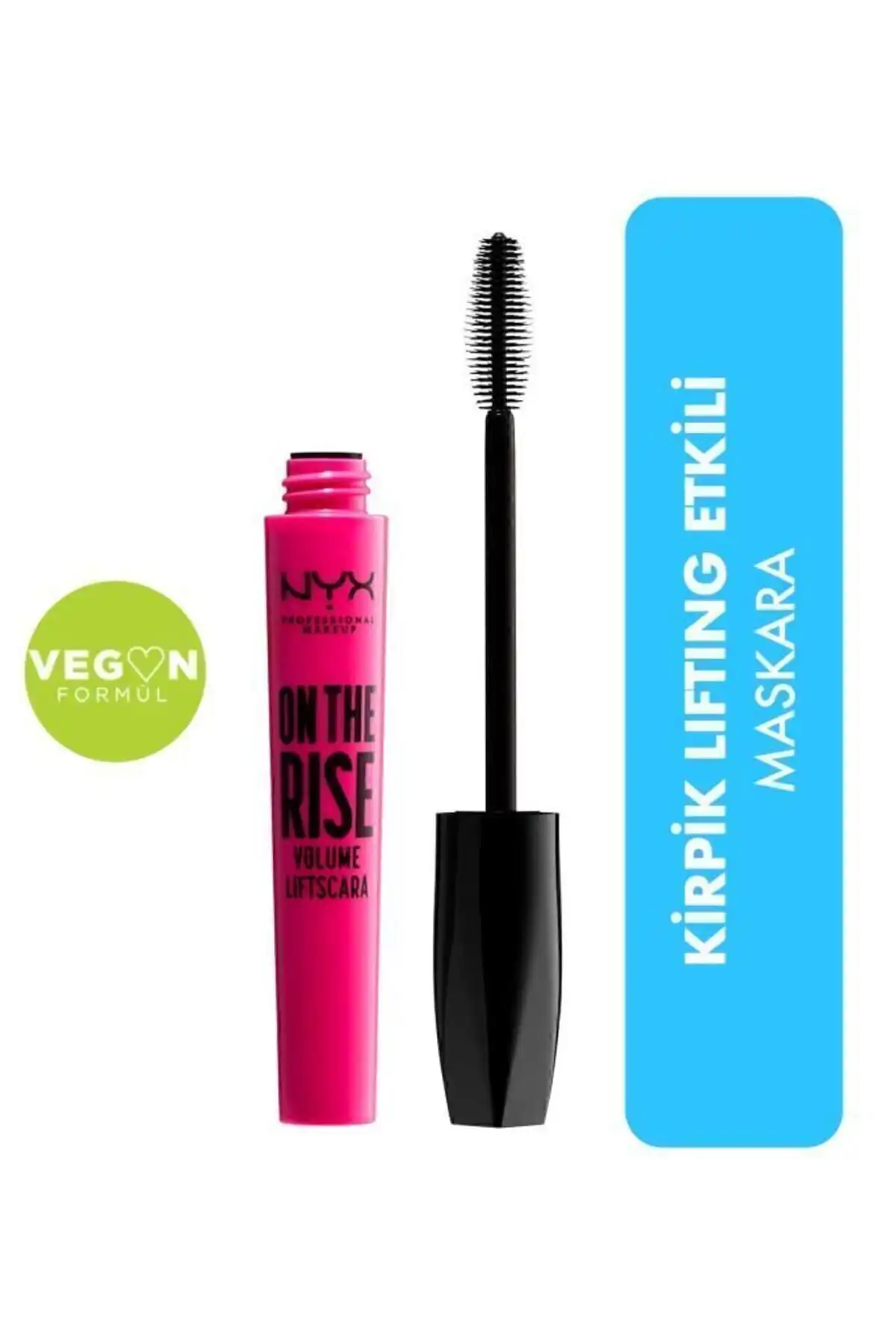 ریمل حجم دهنده سیاه - Ice Please On The Rise Volume Liftscara Black 800897212063 برند   NYX Professional Makeup(آرایش حرفه ای NYX) به رنگ   صورتی