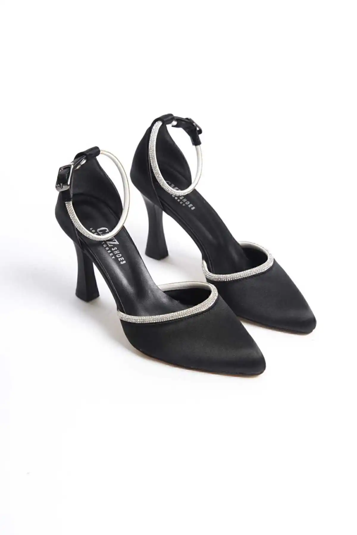 کفش مجلسی زنانه اصل ترکیه مدل جدید 2025  برند  ACMZ SHOES ( کفش ACMZ )  به رنگ  سیاه