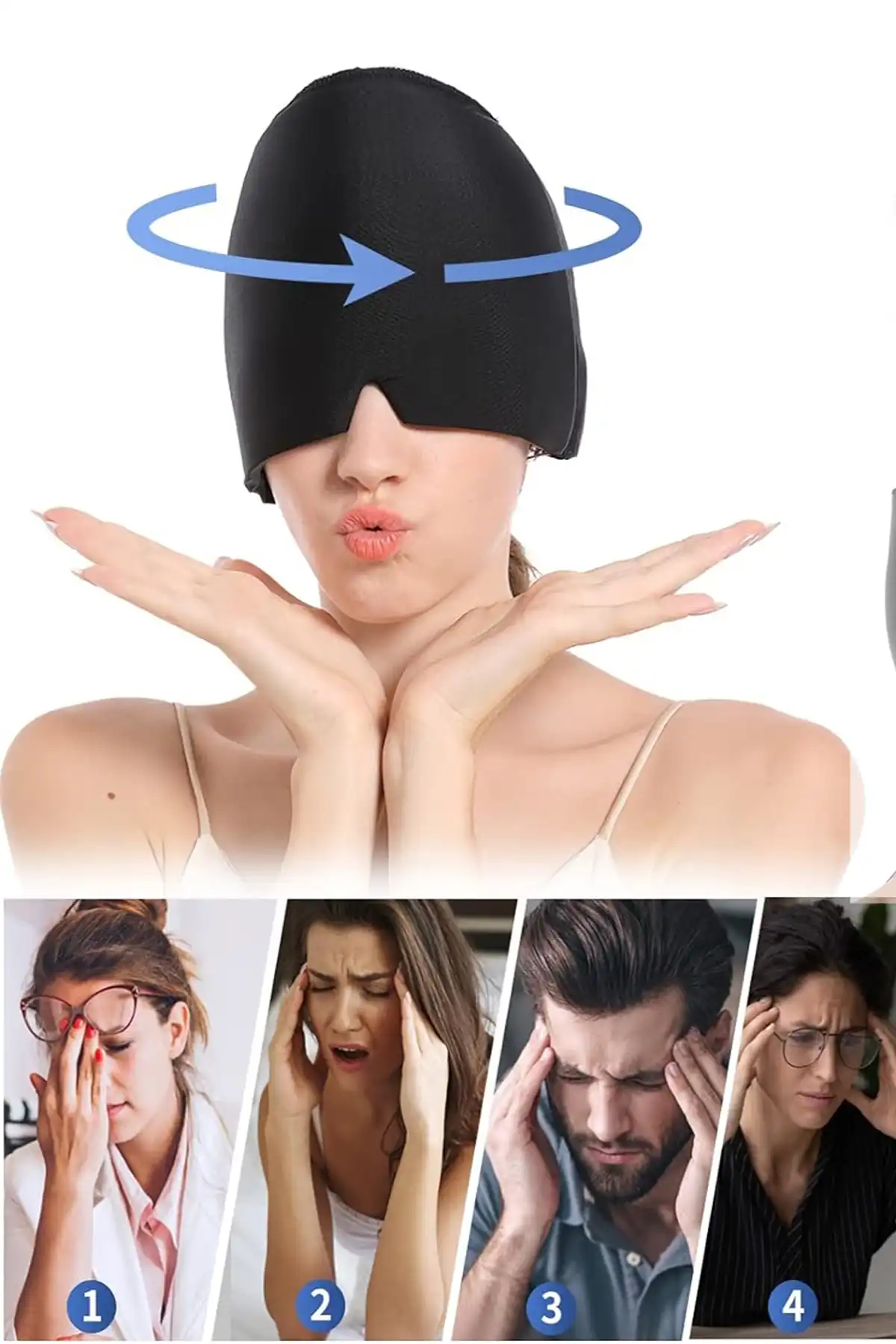 مارک های عمومی Sevenhills Migren و Destraved Title Hot و Cold Compress Hat ، باند بسته یخی برند   Genel Markalar ( برندهای عمومی ) 