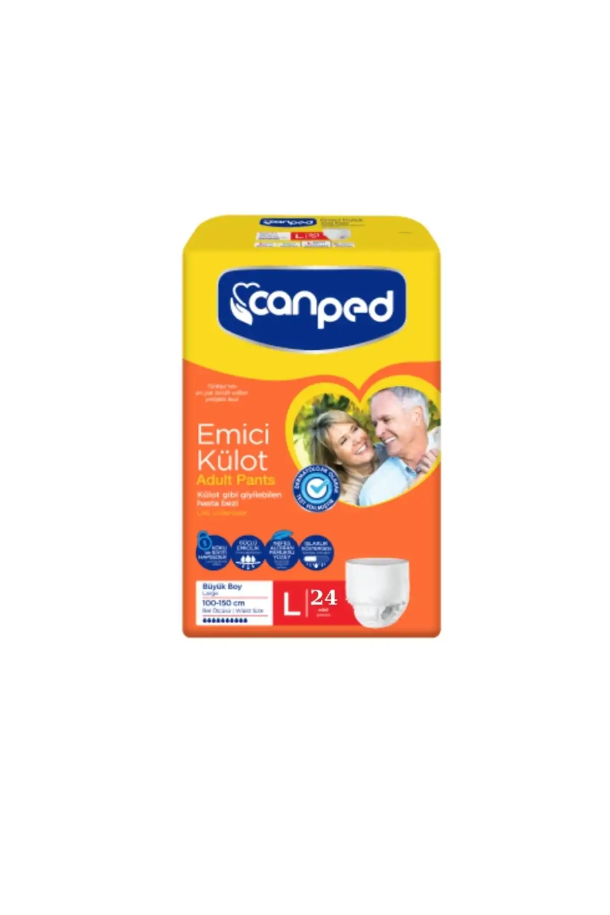 شورت جذب کنسرو پارچه بزرگسالان بیمار L - بزرگ - 24 فرصت بزرگ PK برند  Canped ( کنگره ) 