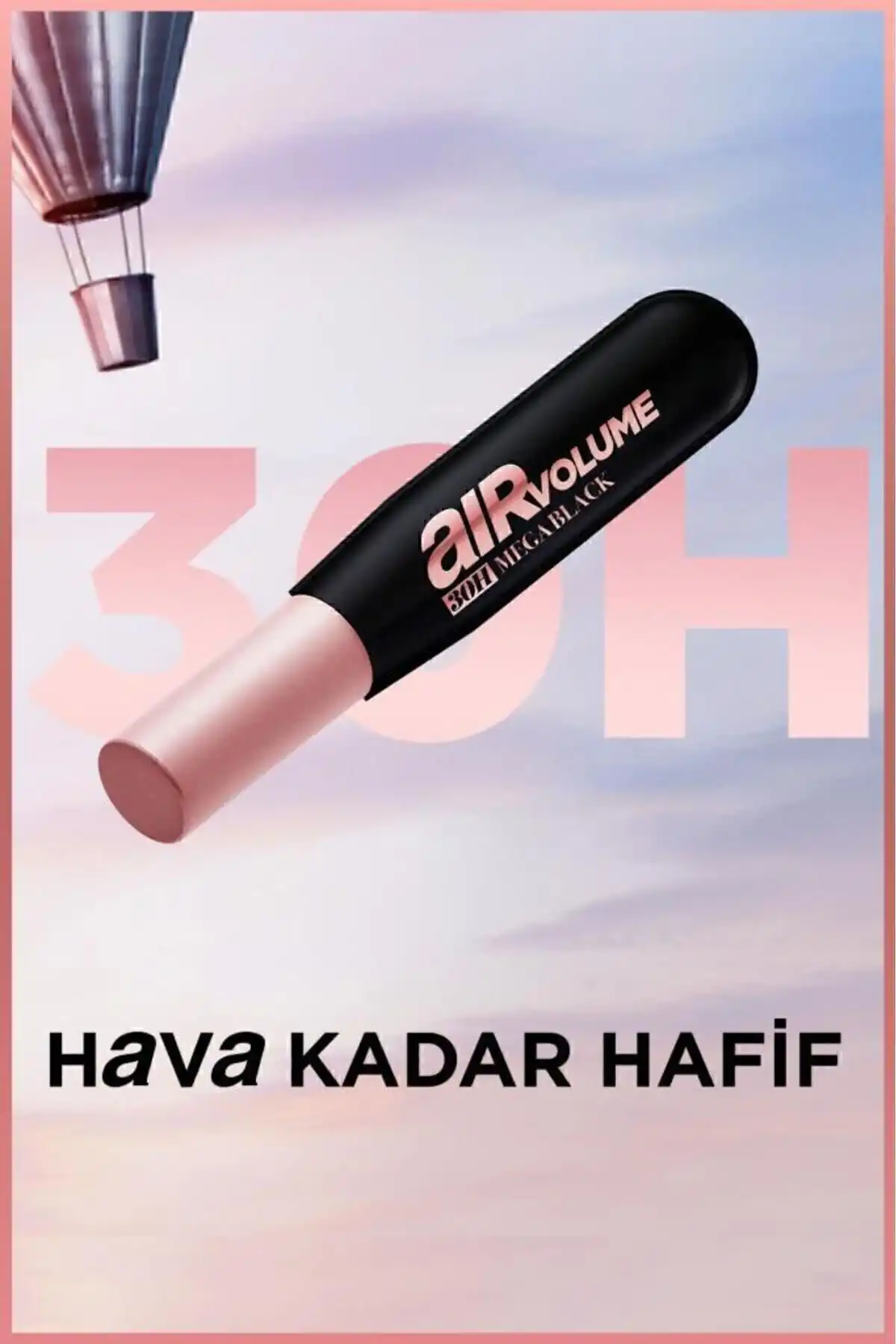 ریمل حجم دهنده ایر مگا - ماندگاری تا 30 ساعت - مشکی فوق العاده برند   L'Oreal Paris(لورآل پاریس) به رنگ  