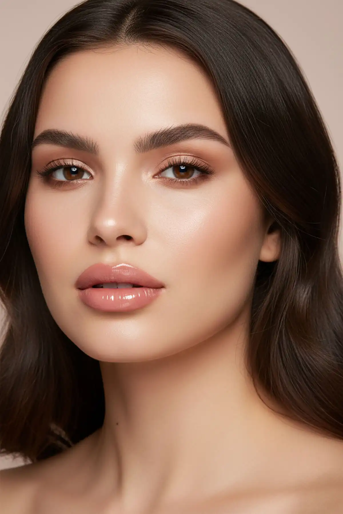 Nude Look Natural Shine Lipgloss No:04 Peachy Nude - براق لب طبیعی رنگی برند   Golden Rose(رز طلایی) به رنگ  نارنجی در دسته حالت دهنده مو