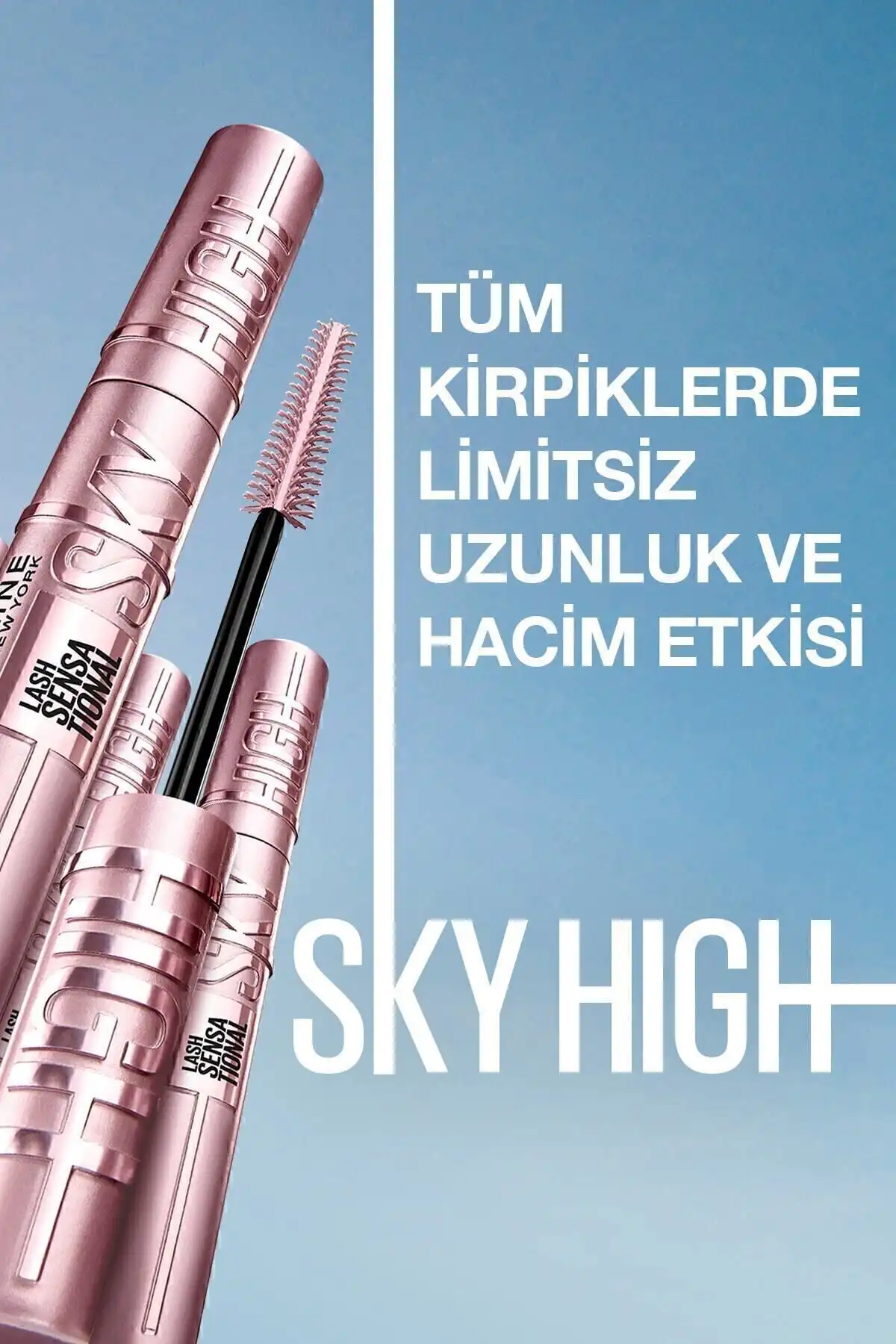 ریمل Lash Sensational Sky High 7.2 ml & ریمل Mini Sky High 4.5 میلی لیتری برند   Maybelline New York(میبلین نیویورک) به رنگ  