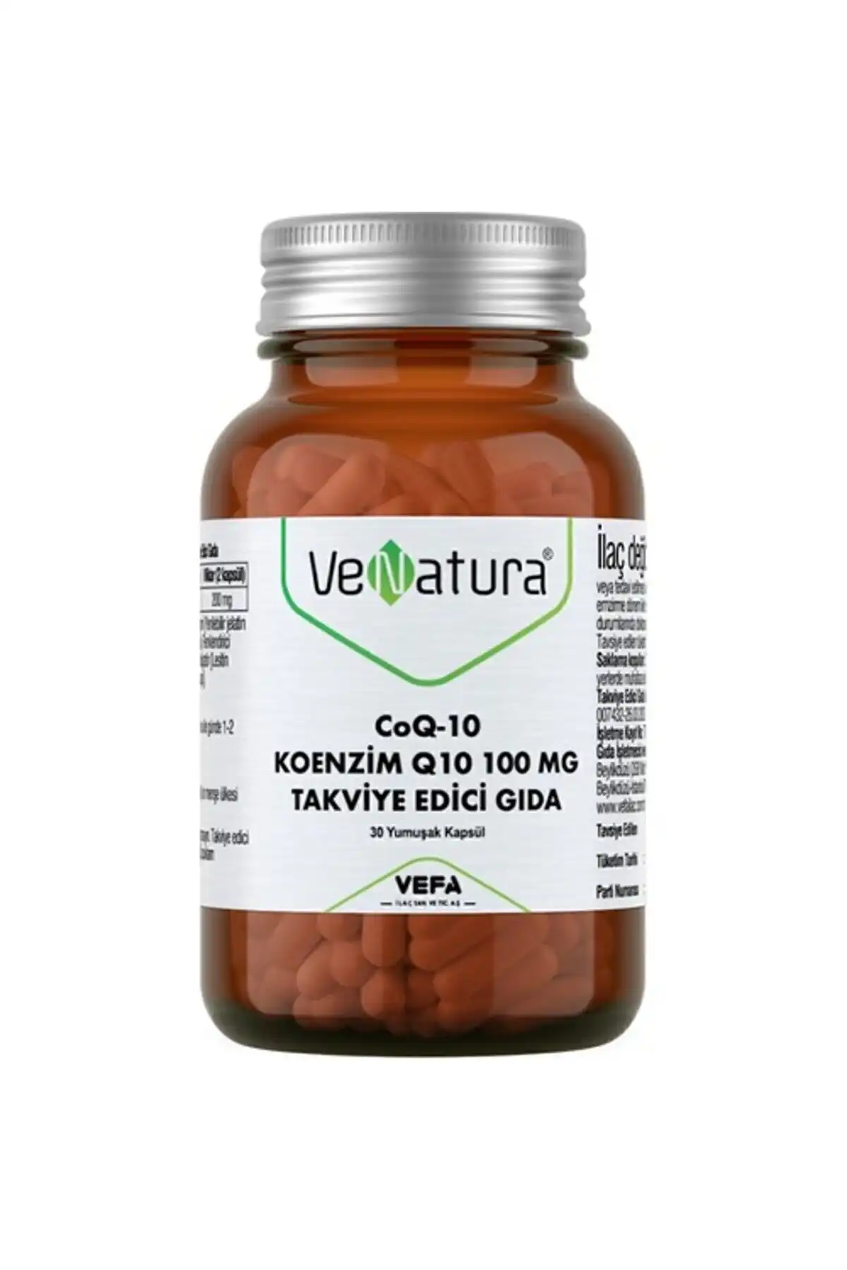 Venatura Coq 10 Coenzyme Q10 100 mg 30 کپسول نرم برند   Venatura ( وناتورا ) 