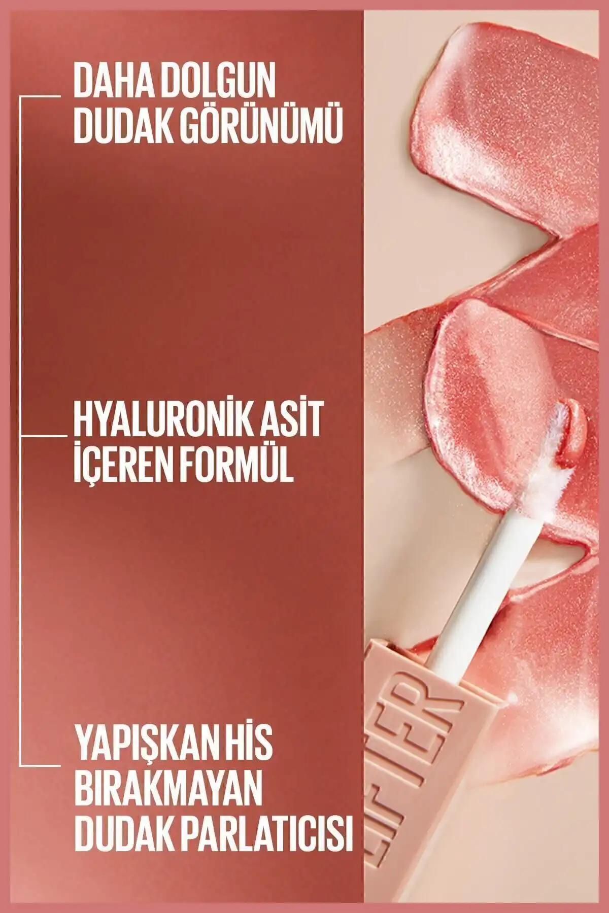 New York Lifter Gloss Moisturizing Lip Gloss - 003 Moon برند   Maybelline New York(میبلین نیویورک) به رنگ   صورتی