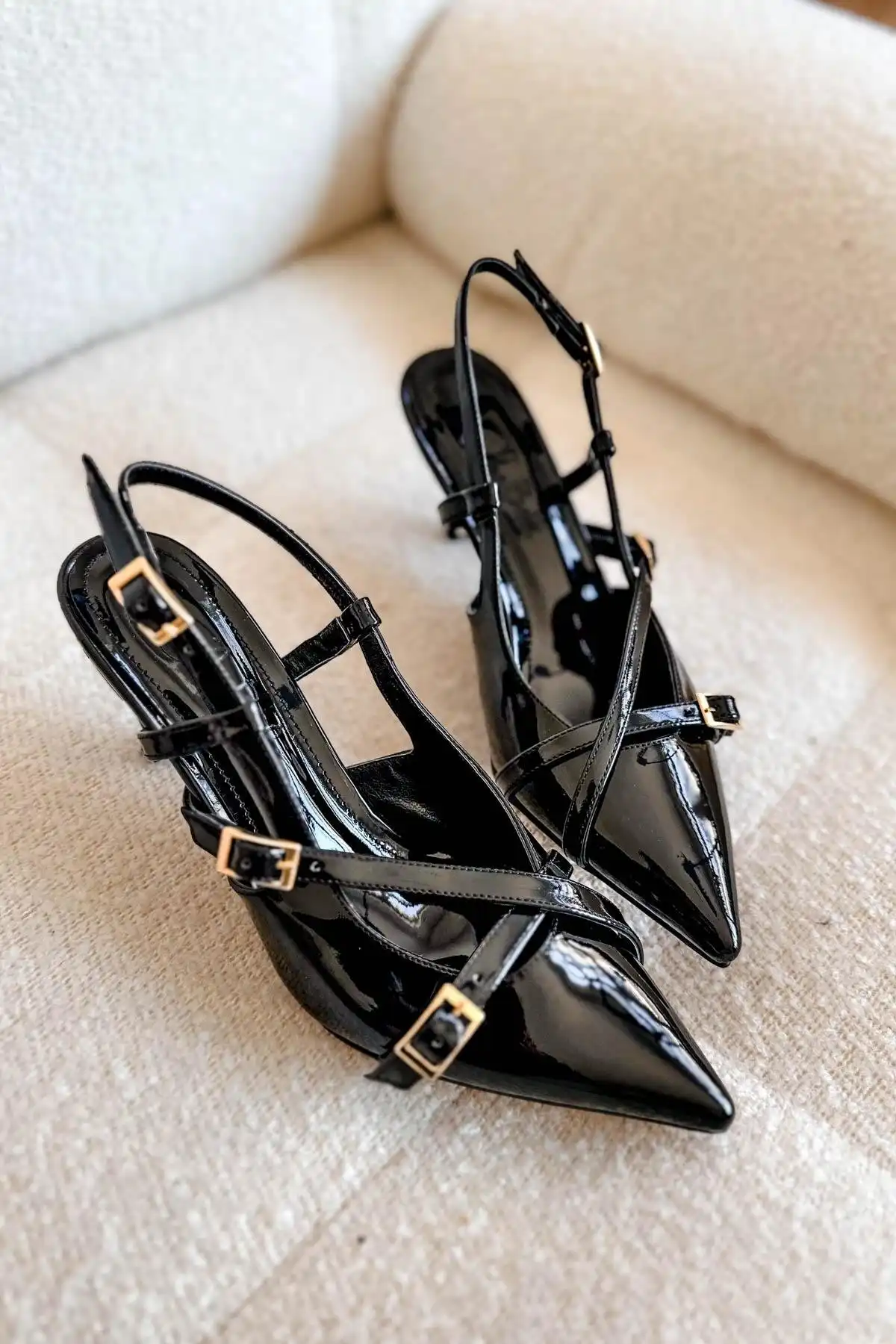 کفش مجلسی زنانه اصل ترکیه مدل جدید 2025  برند   DUXAL SHOES(کفش دوکسال) به رنگ  سیاه