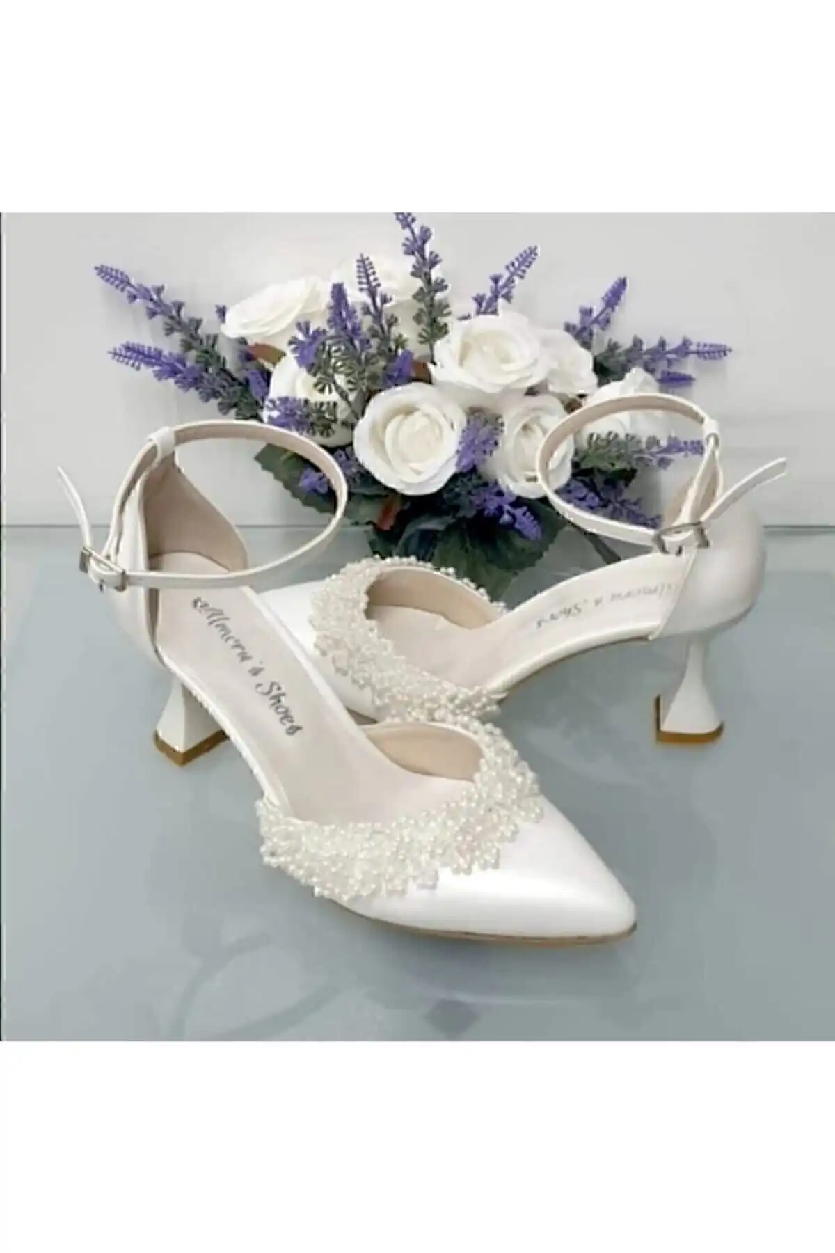 کفش مجلسی زنانه اصل ترکیه مدل جدید 2025  برند  Almera's Shoes ( کفش های المرا )  به رنگ  سفید