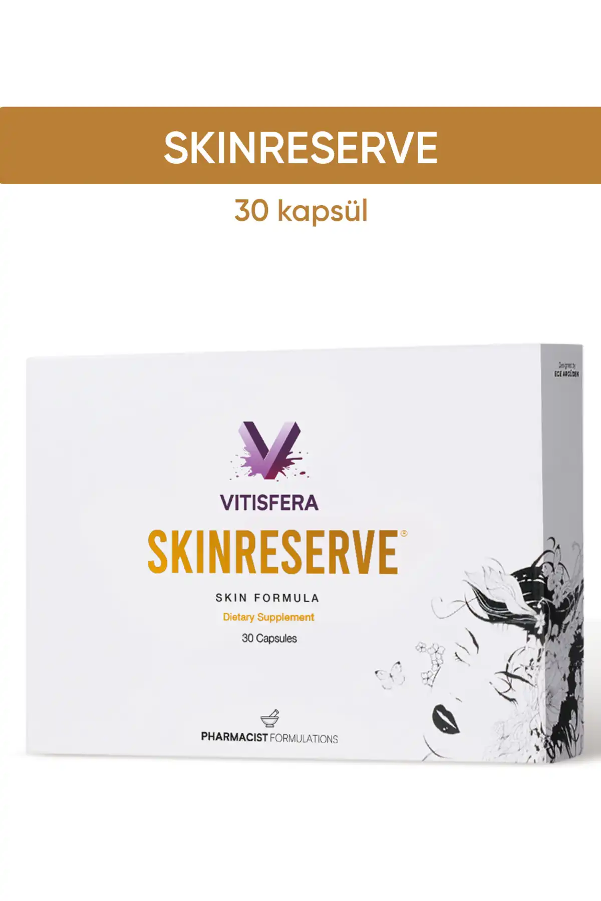 Vitisfera SkinReserve 30 کپسول کپسول عصاره نخل ، عصاره Hayit ، مولتی ویتامین و چندتایی برند   Vitisfera ( ویتیسفرا ) 