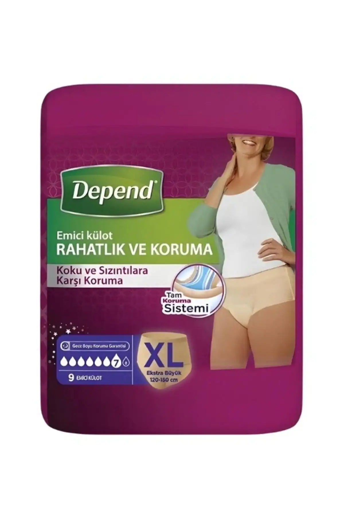 وابسته SME PAM زنان فوق العاده بزرگ 9 lu برند  Depend ( استهلاک ) 