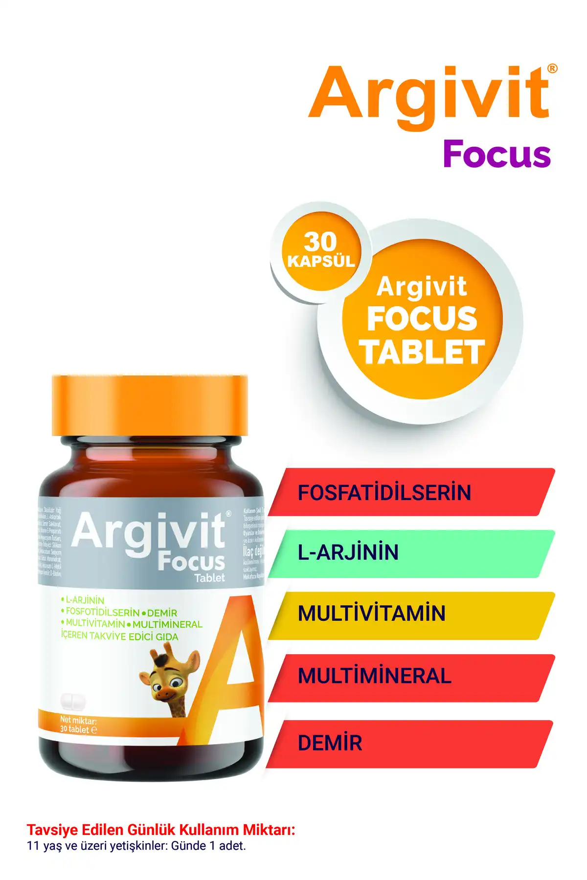قرص 30 قرص 30 لوح ، آهن ، آهن ، مولتی ویتامین و قرص 30 قرص 30 آرژیوت. برند   Argivit ( آرژیویت ) 