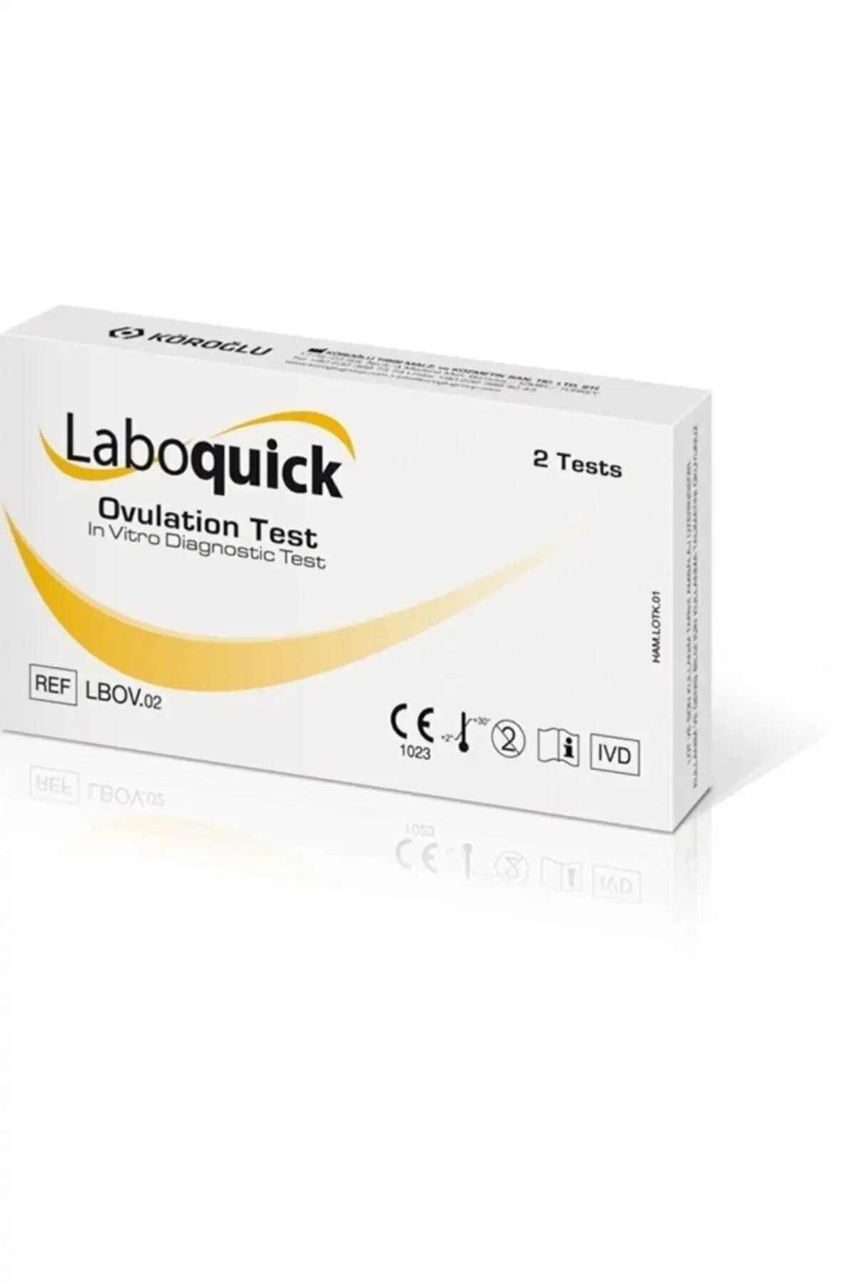 اکولاسیون 20 قطعه Laboquick + 6 تست بارداری برند  Laboquick ( منگنه ) 