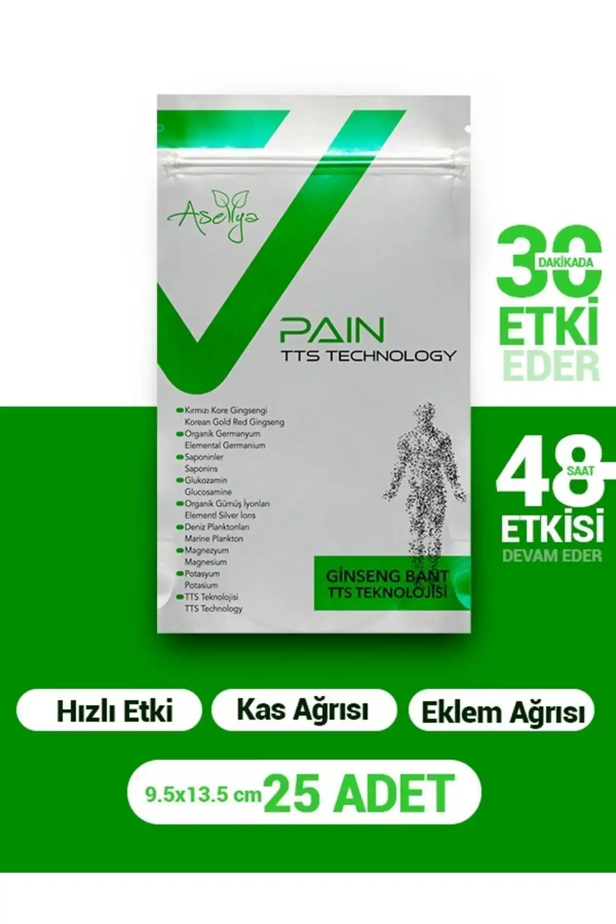 aselya kinesio ، بخاری و باند مرتبط سریع برای همه مفصل و عضله ، 25 قطعه برند  