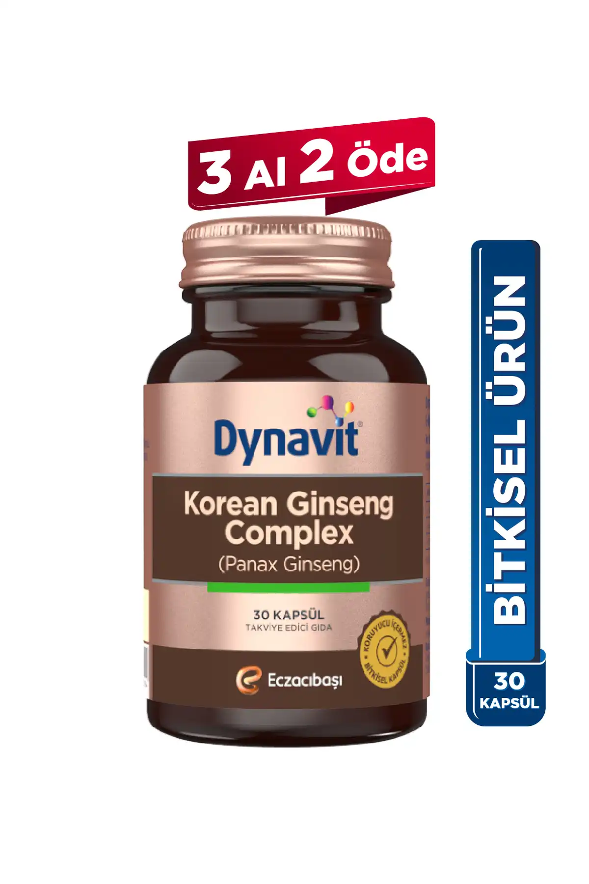 مجتمع جینسنگ کره ای Dynavit (Panax Ginseng) 30 کپسول گیاهی - Panax Ginseng ، Ginkgo Biloba ، L -arjin برند   Dynavit ( Dynavit ) 