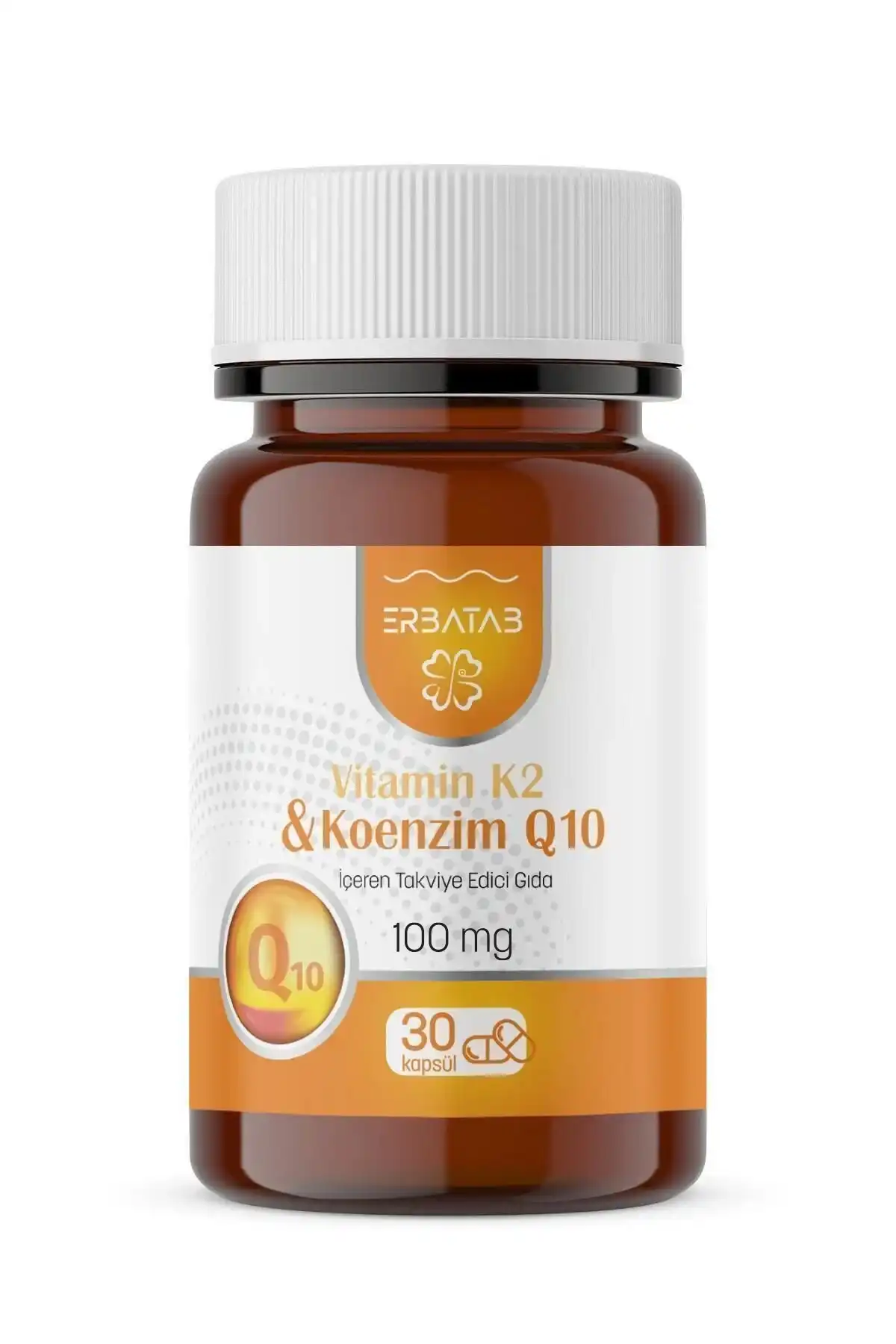 کپسول erbatab ویتامین K2 و KoenziM Q10 30 برند   Erbatab ( ارباطب ) 