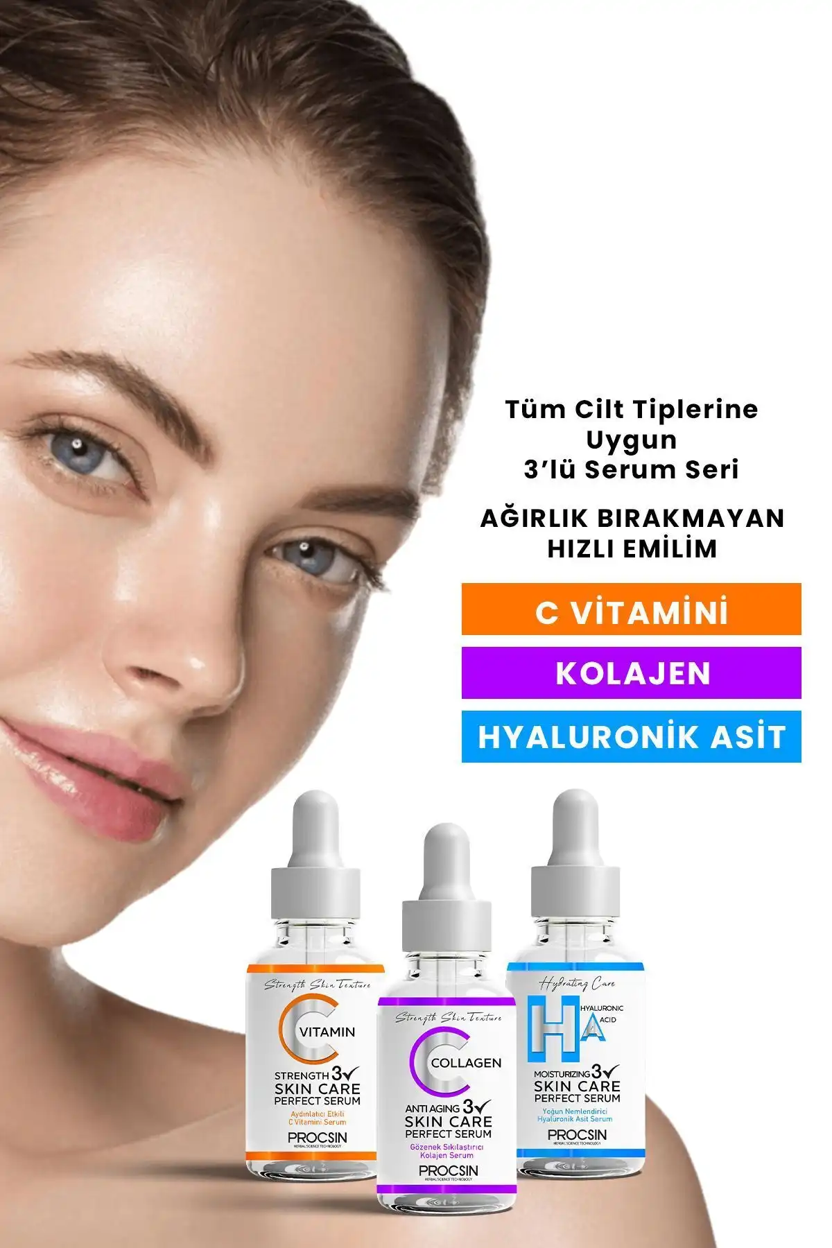پک سرم سه گانه برند   به رنگ   در دسته ست مراقبت از پوست