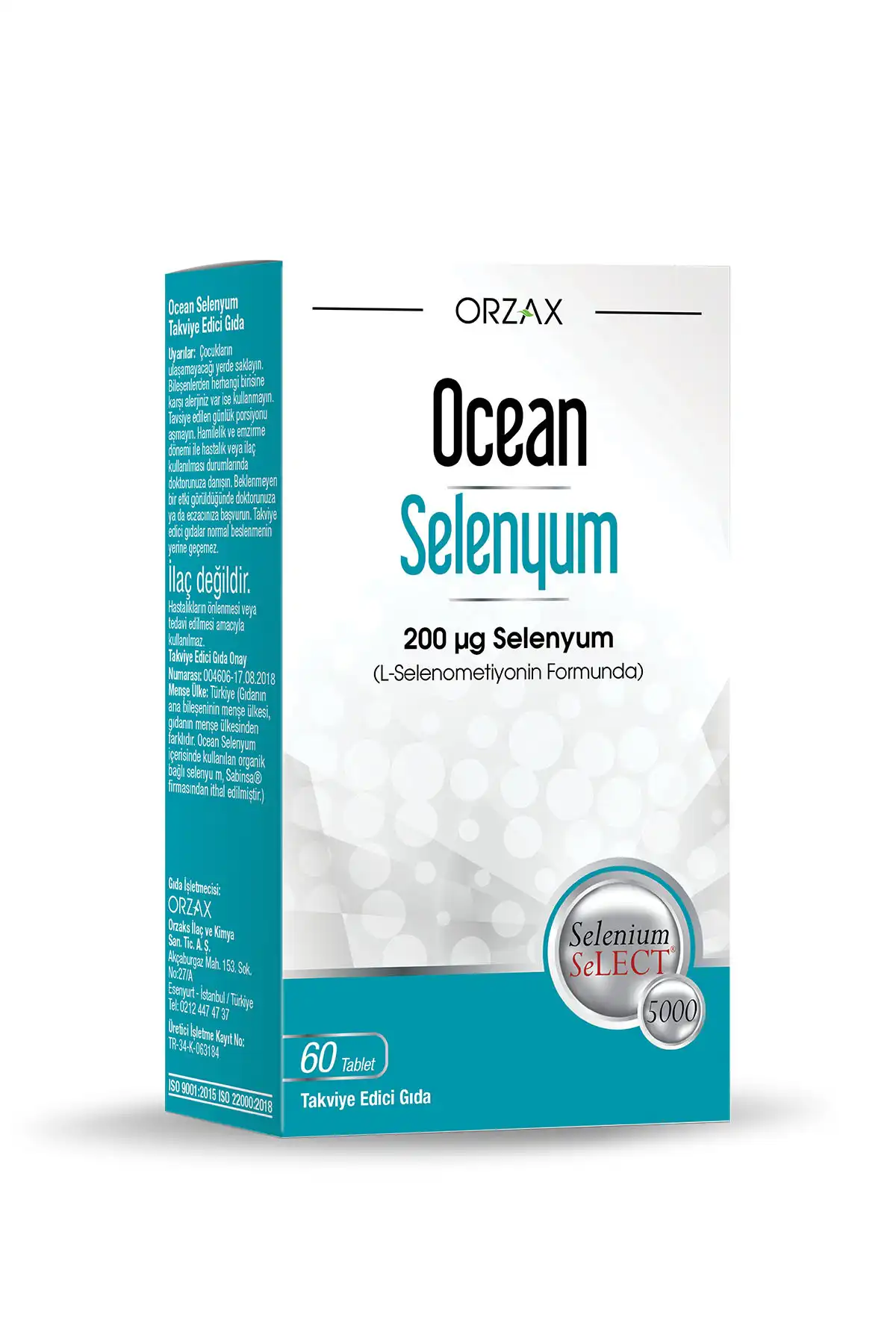 قرص اقیانوس Orzax سلنیوم 200mcg 60 برند   Ocean(اقیانوس)