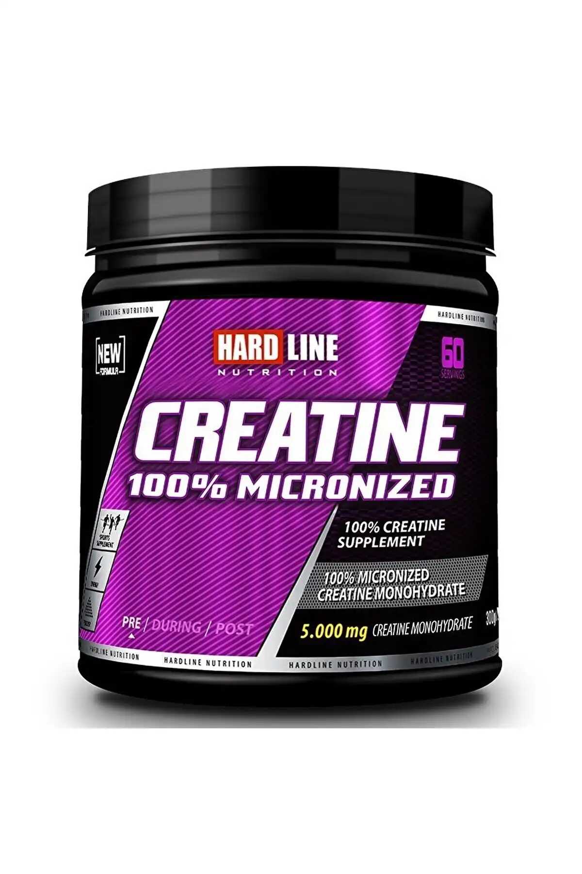 کراتین هاردلین 100 ٪ خدمات 300 گرم 60 خدمات بدون عطر برند   Hardline ( خط سخت ) 