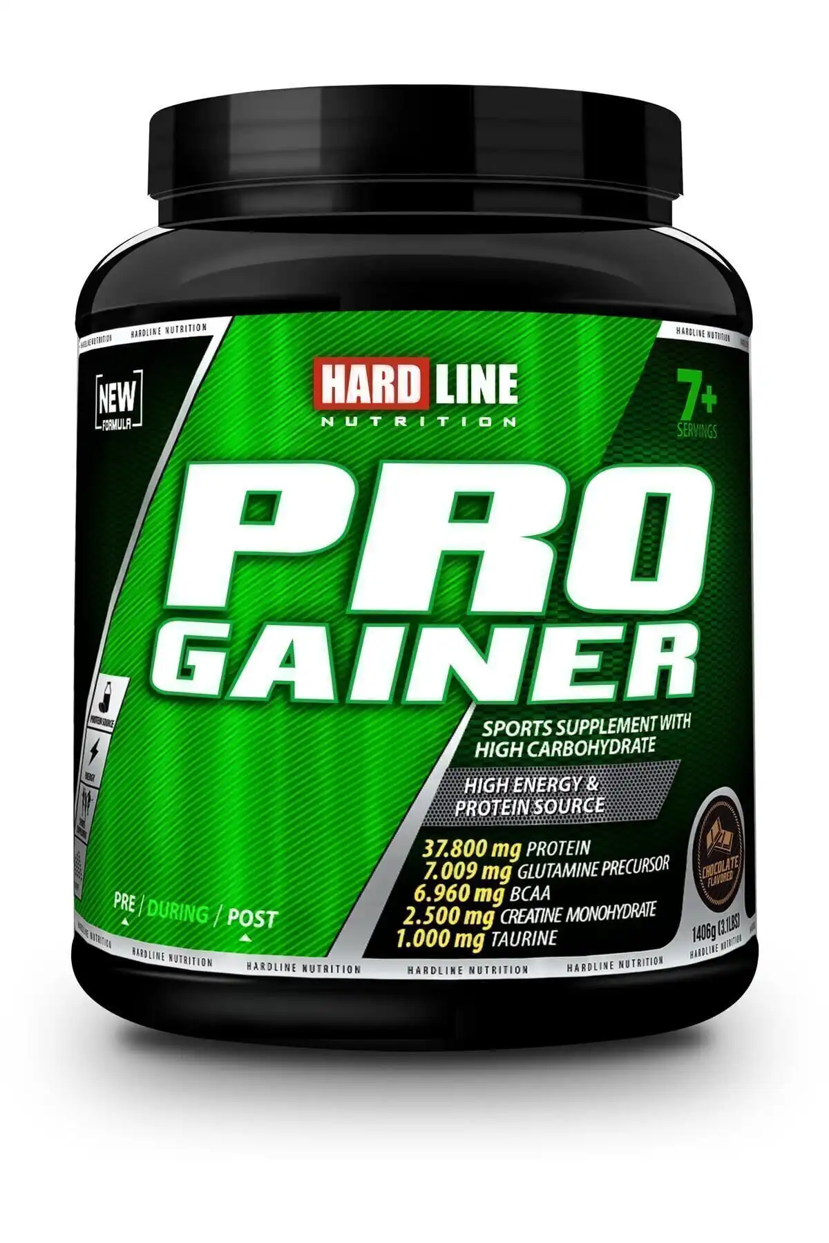 شکلات هاردلین هاردی خط شکلات طعم دار 1406 Gr Pro Gainer برند   Hardline ( خط سخت ) 