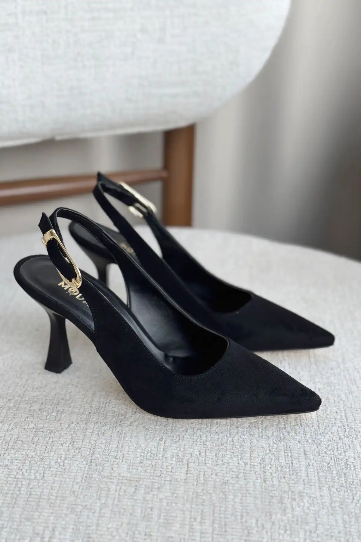 کفش مجلسی زنانه اصل ترکیه مدل جدید 2025  برند  GOFFSHOES ( گفشوی )  به رنگ  Black-Steam-123731