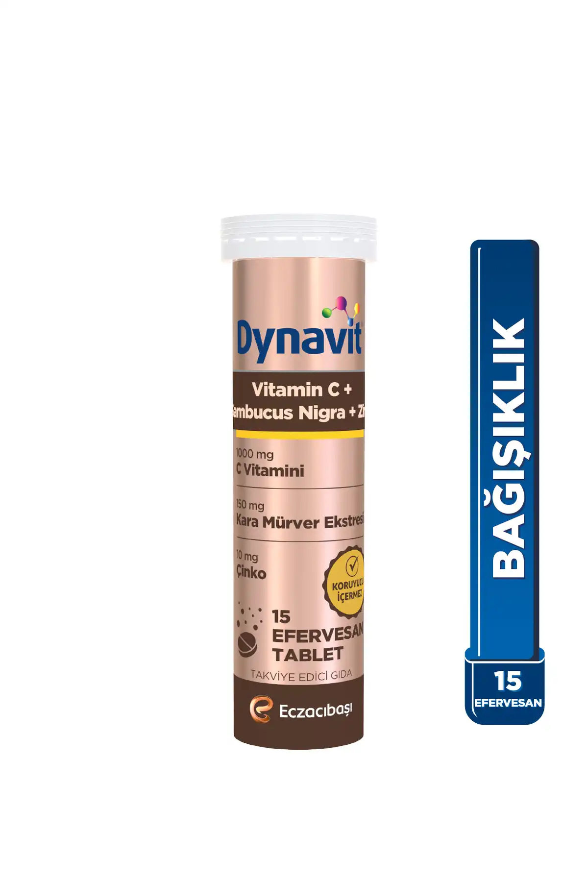 قرص Dynavit Vitamin C ، Sambucus nigra و Zinc 15 - ویتامین C ، عصاره الدری سیاه ، روی برند   Dynavit ( Dynavit ) 