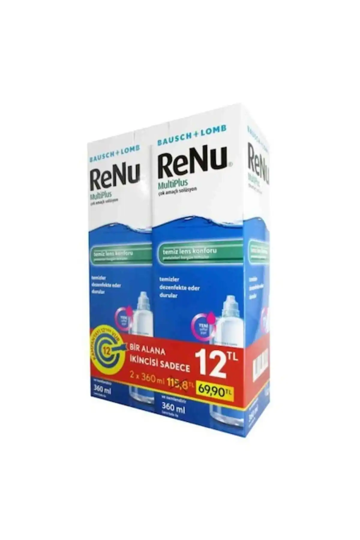 راه حل لنز چندگانه RENU 360 میلی لیتر | بسته سازگار با محیط زیست برند  Renu ( رنو ) 