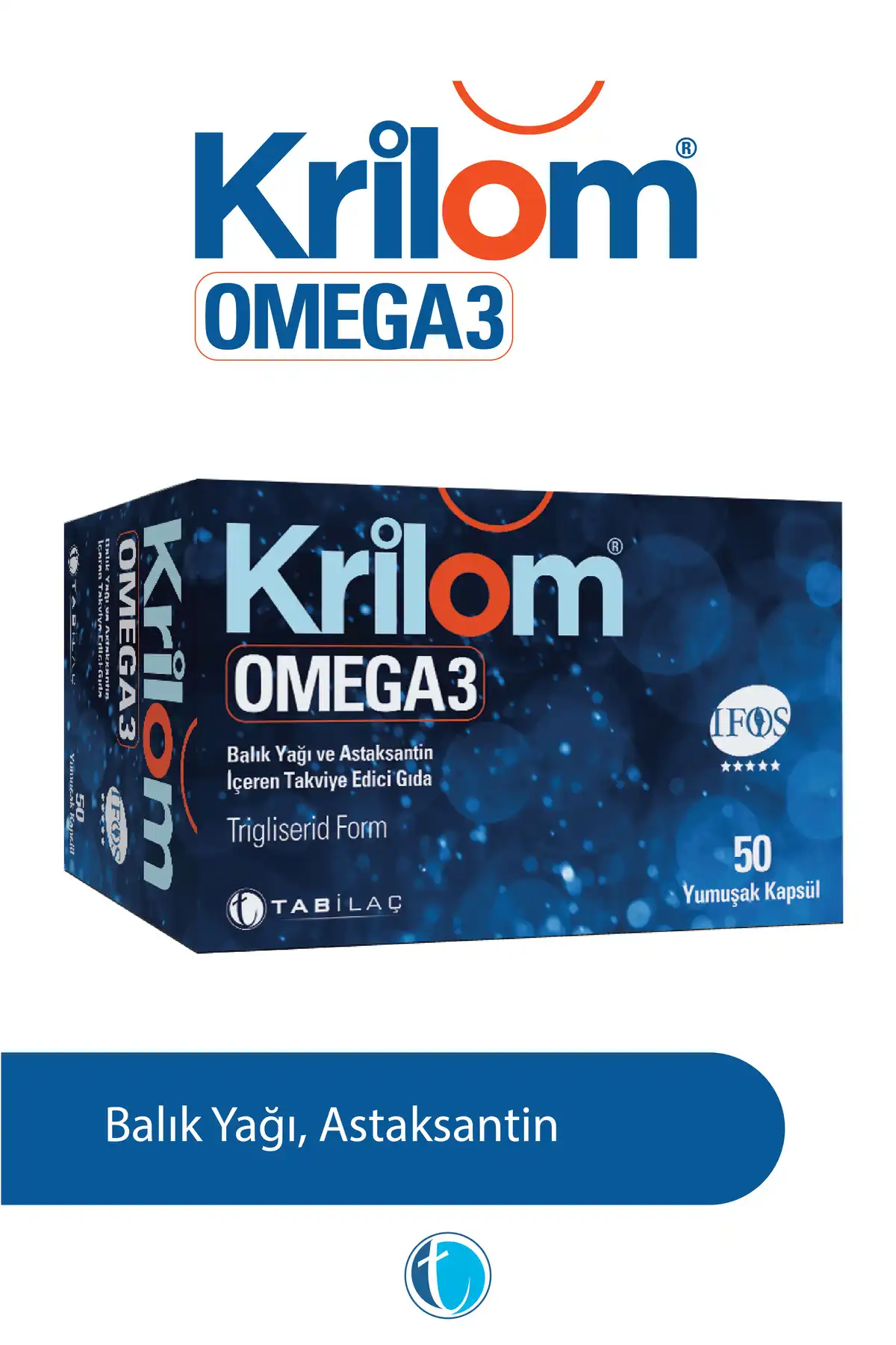 Krilom Omega 3 50 روغن ماهی کپسول نرم برند   Krilom ( کریلوم ) 