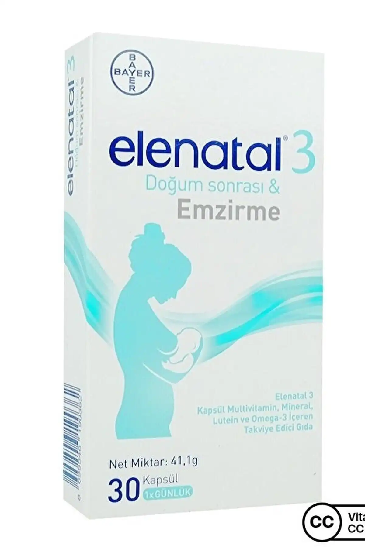 کپسول Elenatal 3 30 برند   Elenatal ( Elenatal ) 