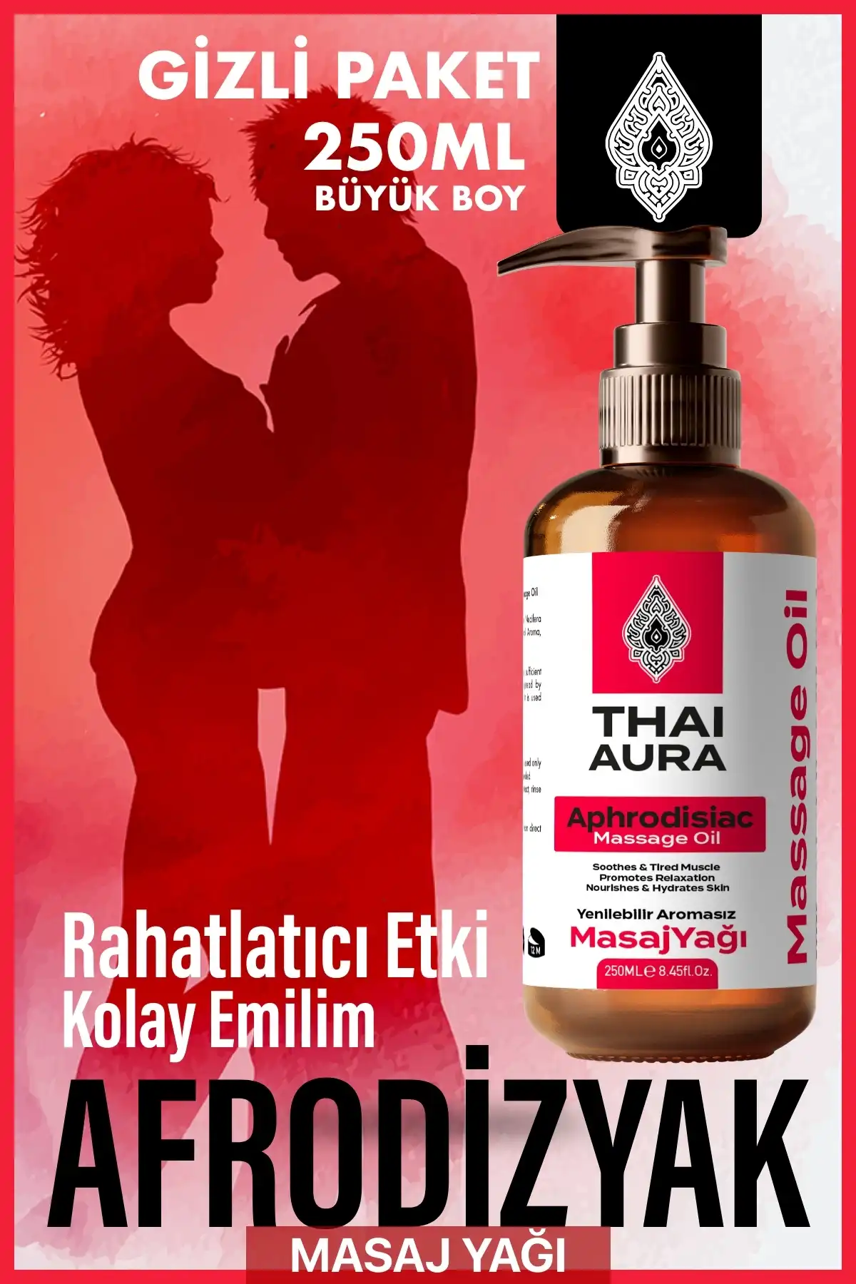 Thaialura Thai Aura Aura Edible Massage Oil 250ml - Aromatherapy از فرمول ویژه Afro Dizyak مؤثر است برند   Thaialura ( تایلورا ) 